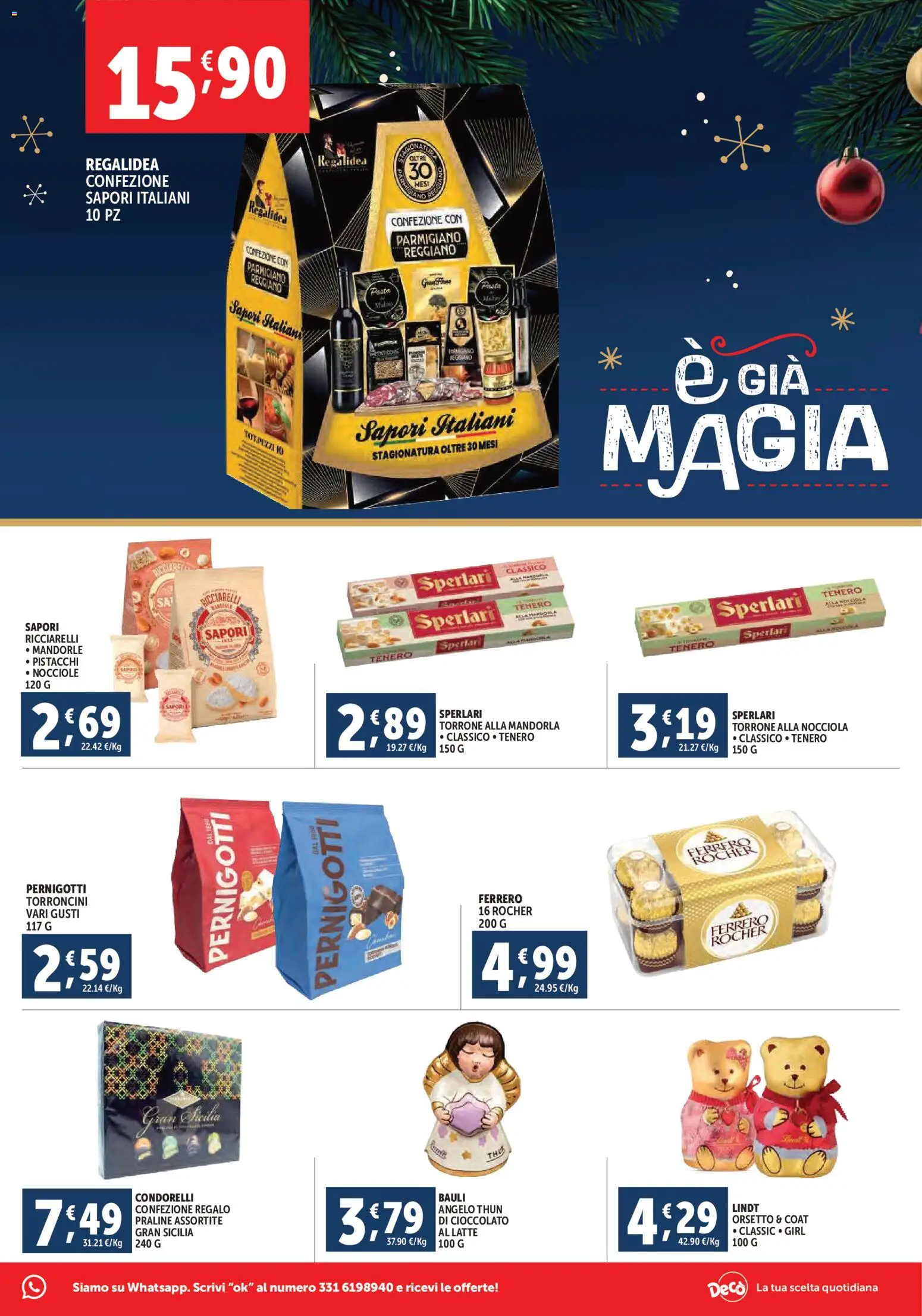 Volantino Decò del 02.12.2025 | Pagina: 3 | Prodotti: Latte, Nocciole, Parmigiano reggiano, Parmigiano