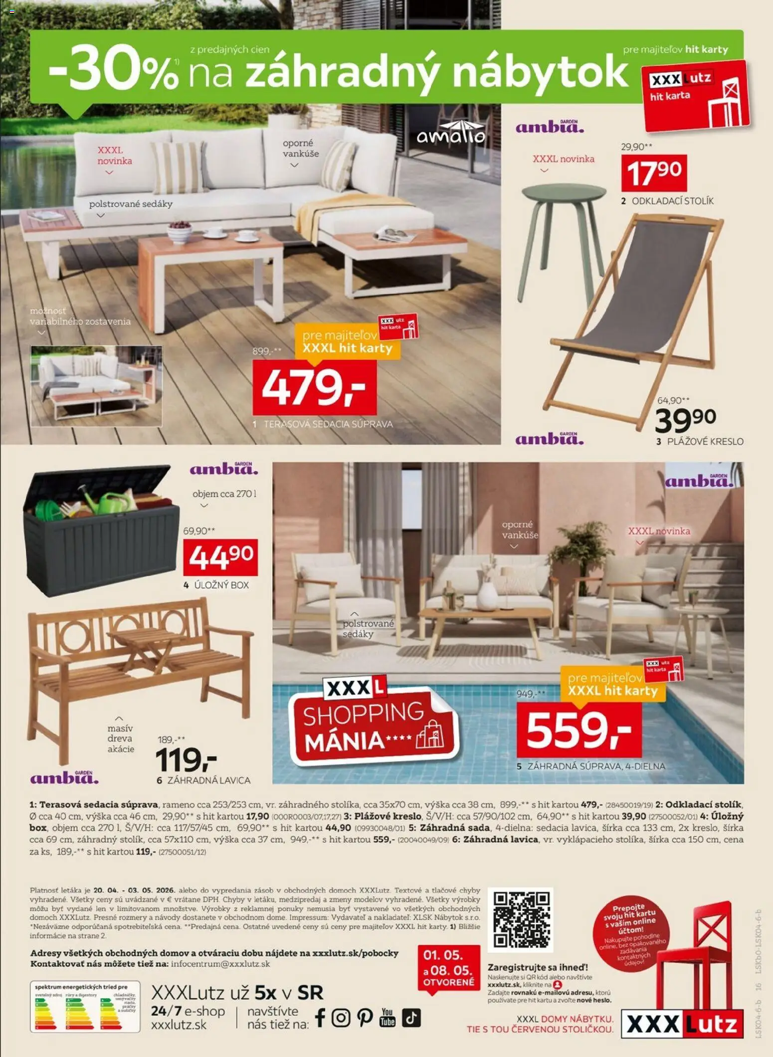 Nové XXXLutz akcie – leták je platný od 20.04.2026 | Strana: 16 | Produkty: Nábytok, Sedacia súprava, Vankúše, Odkladací stolík