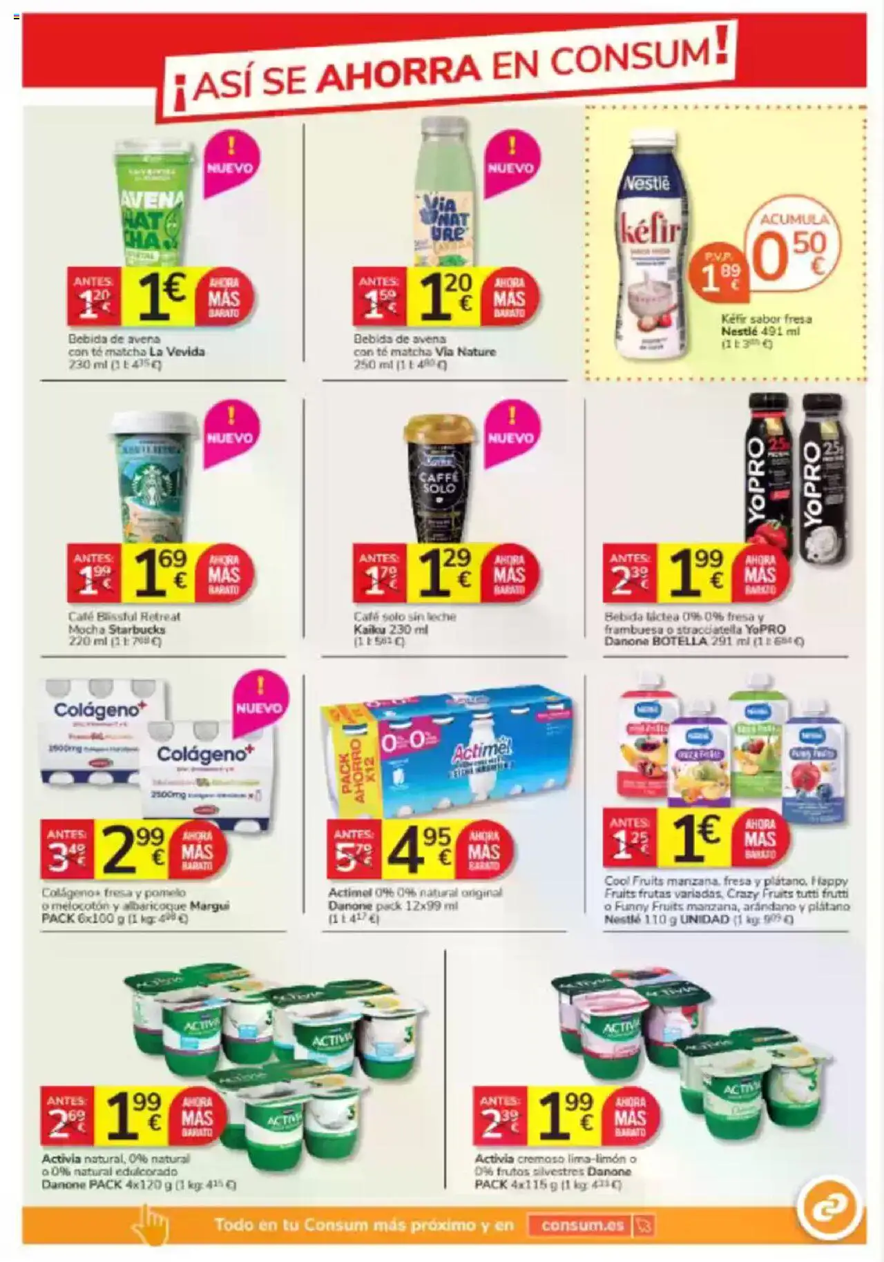 Consum folleto │ válido desde el 29.05.2025 | Página: 3 | Productos: Leche, Café, Αποφλοιωτής σκόρδου, Bebida de avena