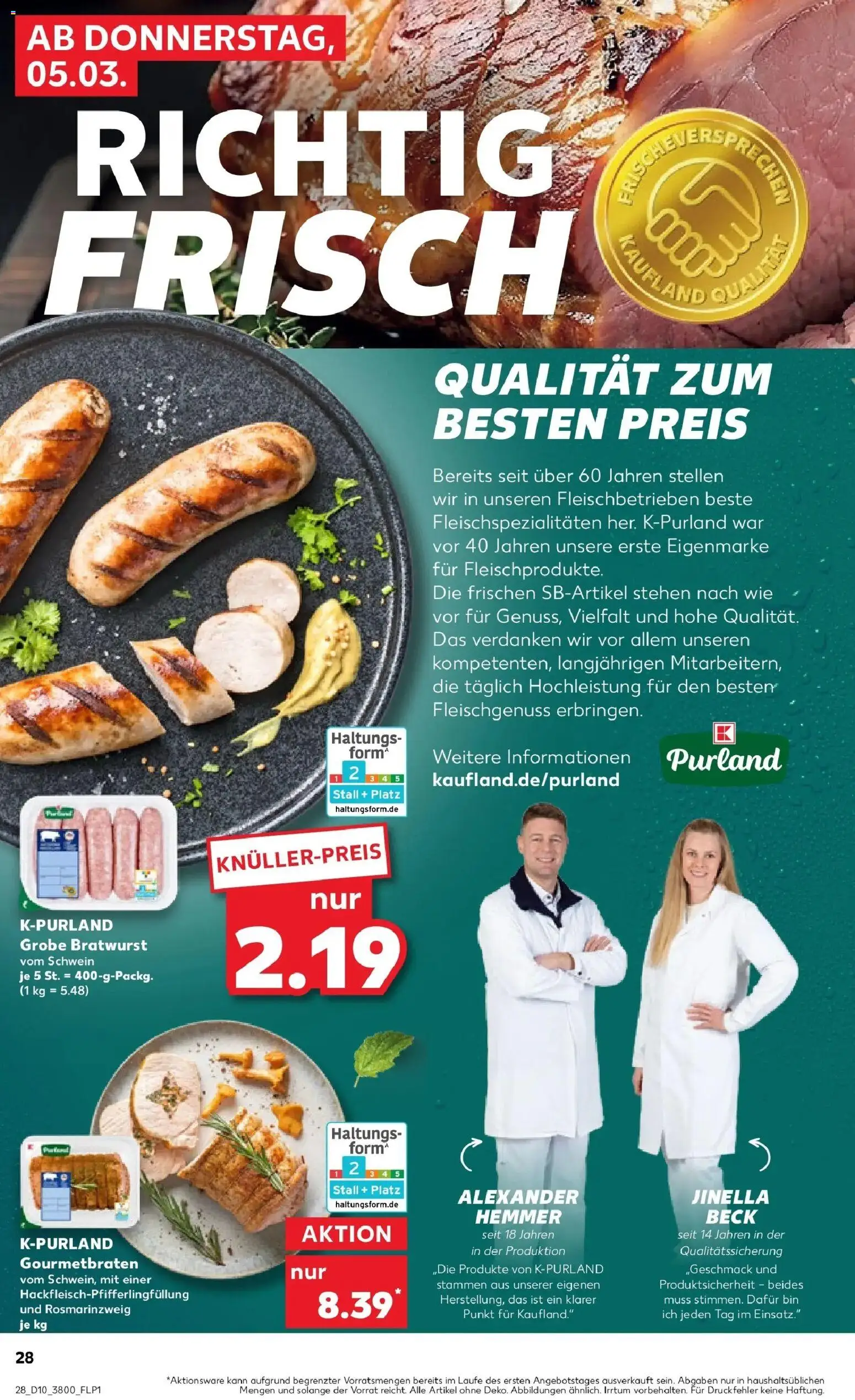 Kaufland Prospekt Berlin	 – gültig ab 02.03.2026 | Seite: 40 | Produkte: Bratwurst