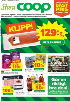 Stora Coop - Helsingborg - Förhandsvisning av reklamblad från butik Stora Coop aktuell från 20.10.2025