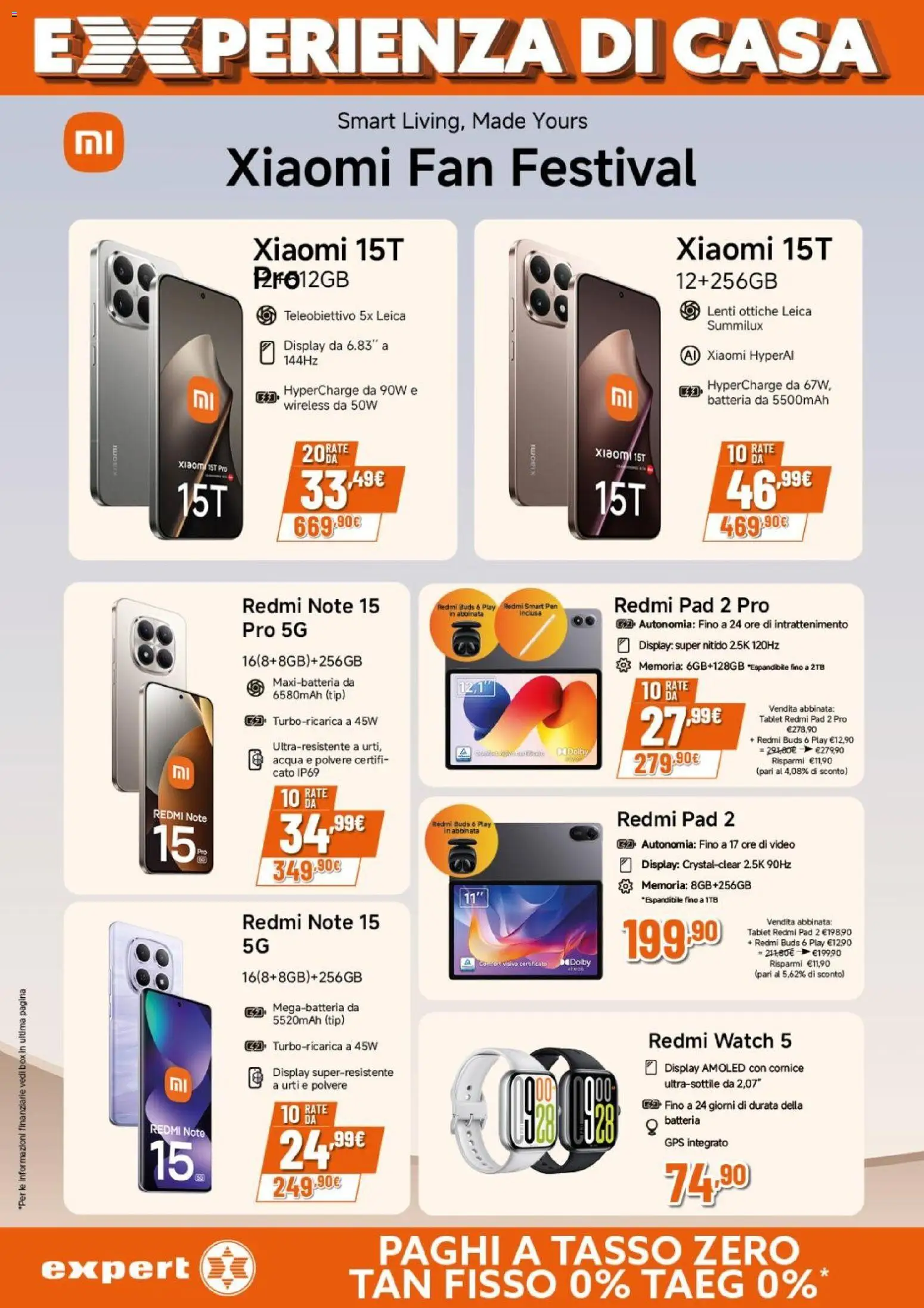 Volantino Expert del 09.04.2026 | Pagina: 6 | Prodotti: Acqua, Tablet, Video, Batteria