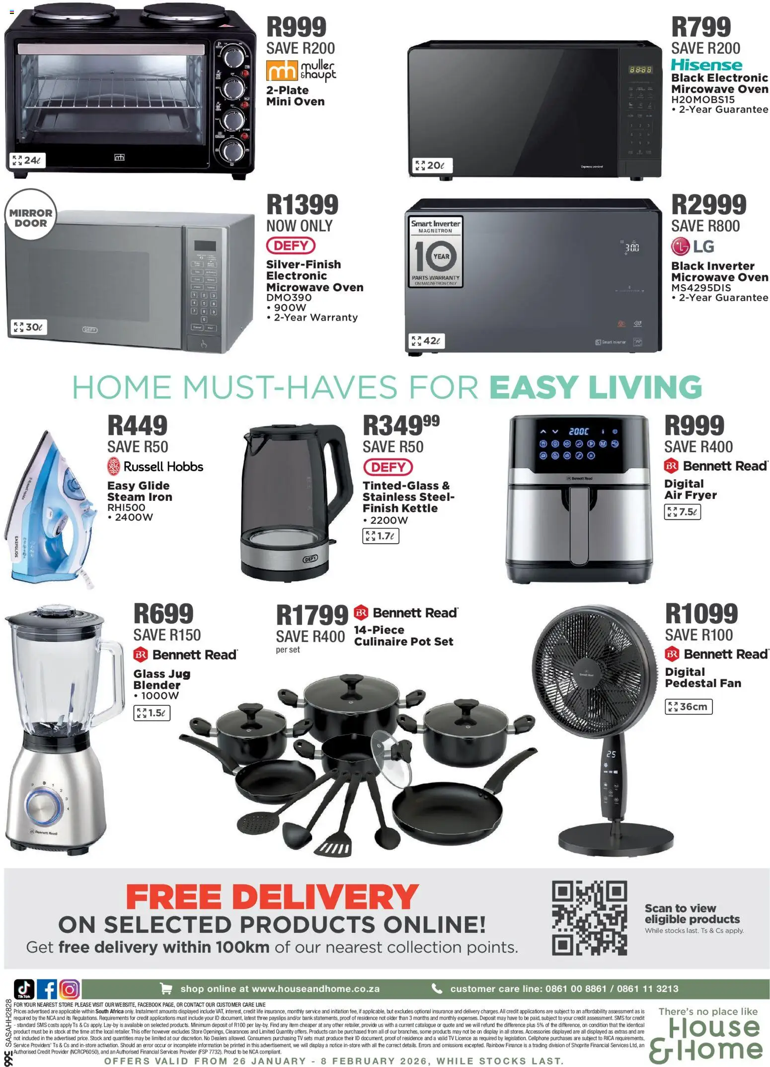 New House and Home catalogue – valid from 26.01.2026 | Page: 12 | Products: Pedestal, Iron, TV, Blender