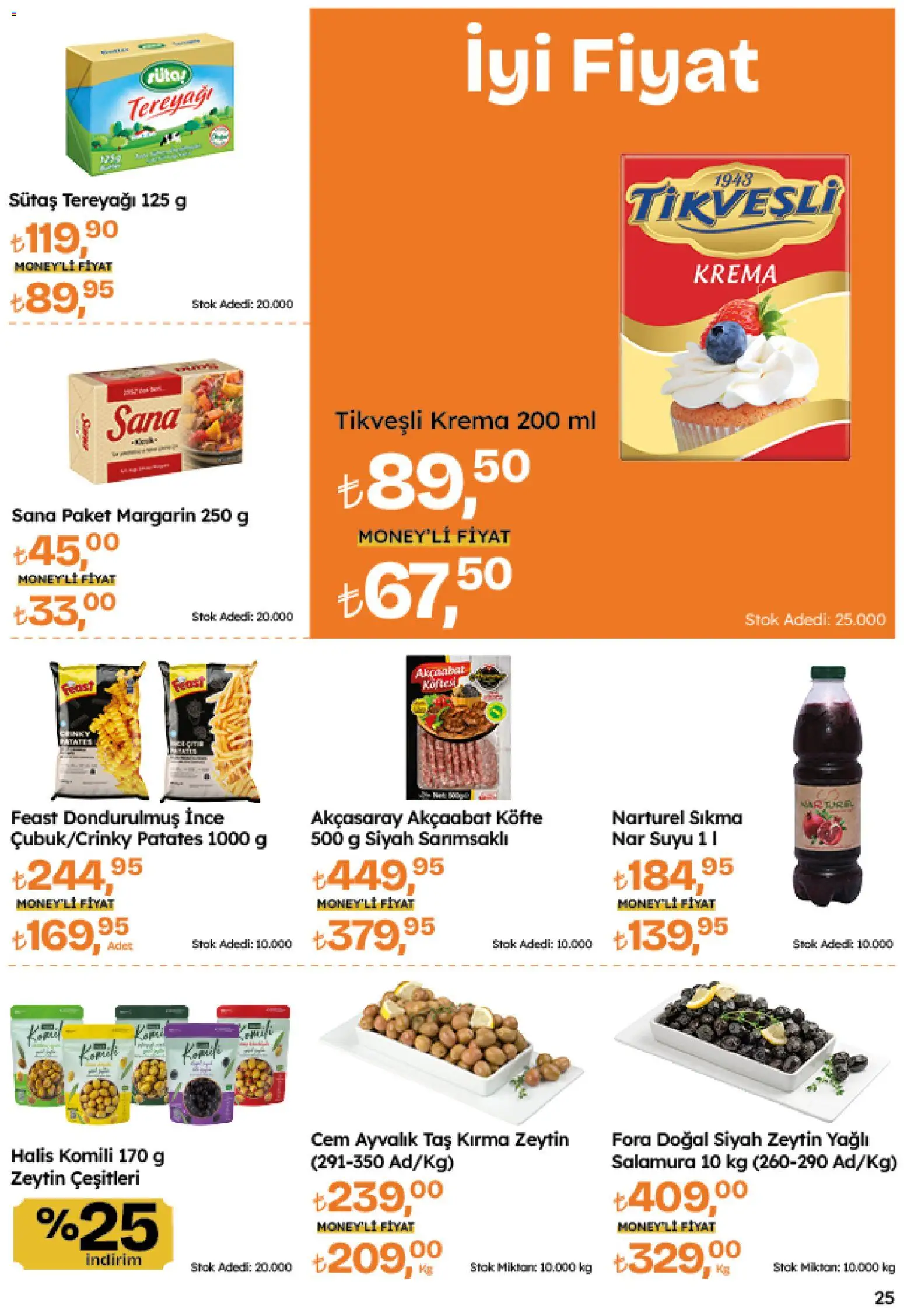 Migros Katalog - Migroskop - 26.03.2026 tarihinden itibaren geçerlidir | Sayfa: 25 | Ürünler: Tereyağı, Krema, Patates, Nar