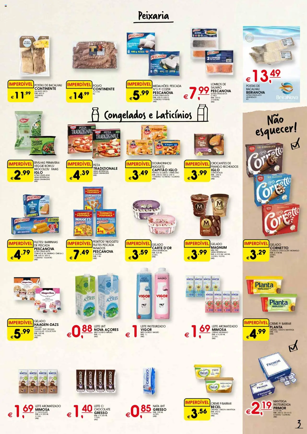 Meu Super folheto │ válido de 21.08.2025 | Página: 3 | Produtos: Ômega 3, Pescada, Chocolate, Nata