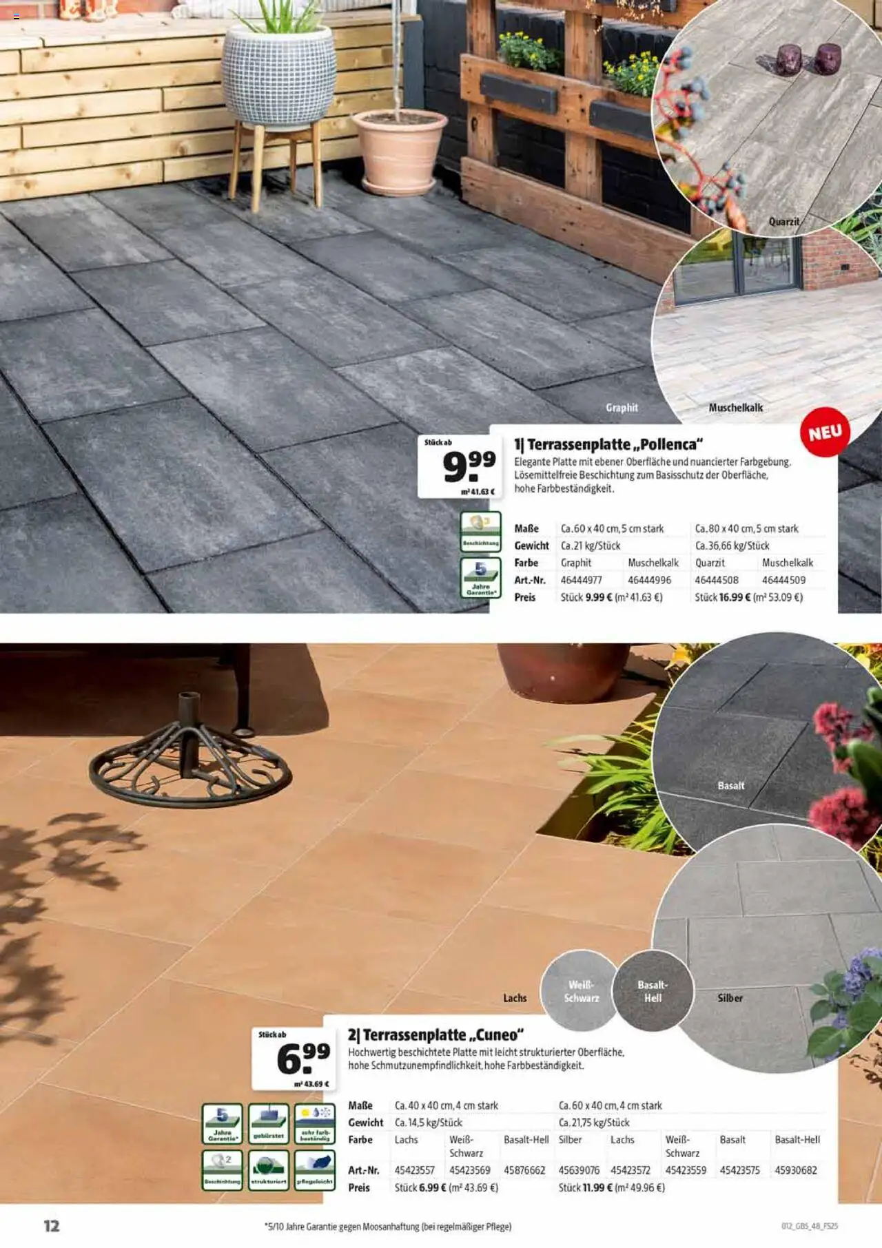 HERKULES Gartenbaustoffe - gültig ab dem 28.07.2025 | Seite: 12 | Produkte: Gewicht, Lachs