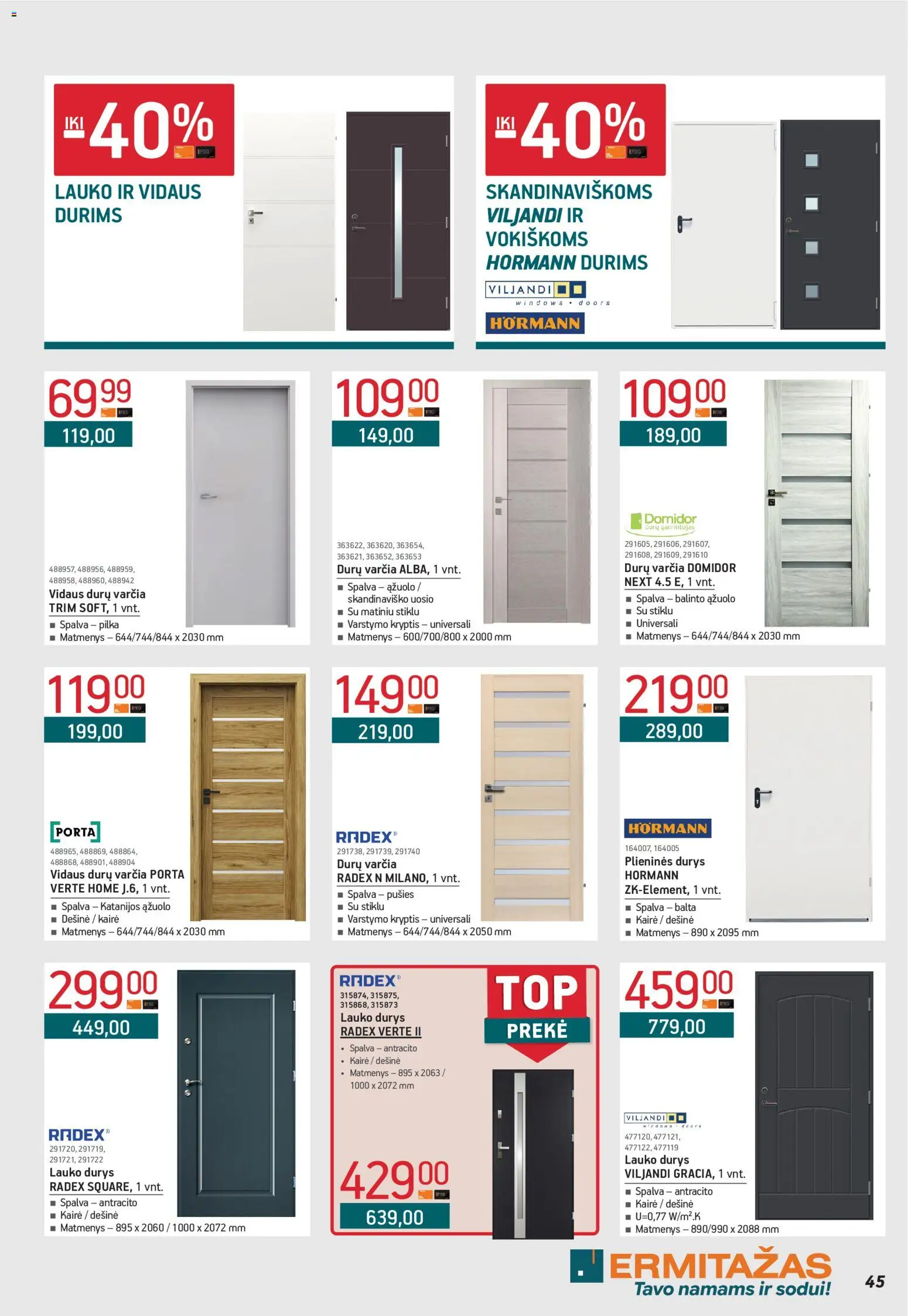 ERMITAŽAS akcijos nuo 04.05.2026 | Puslapis: 45