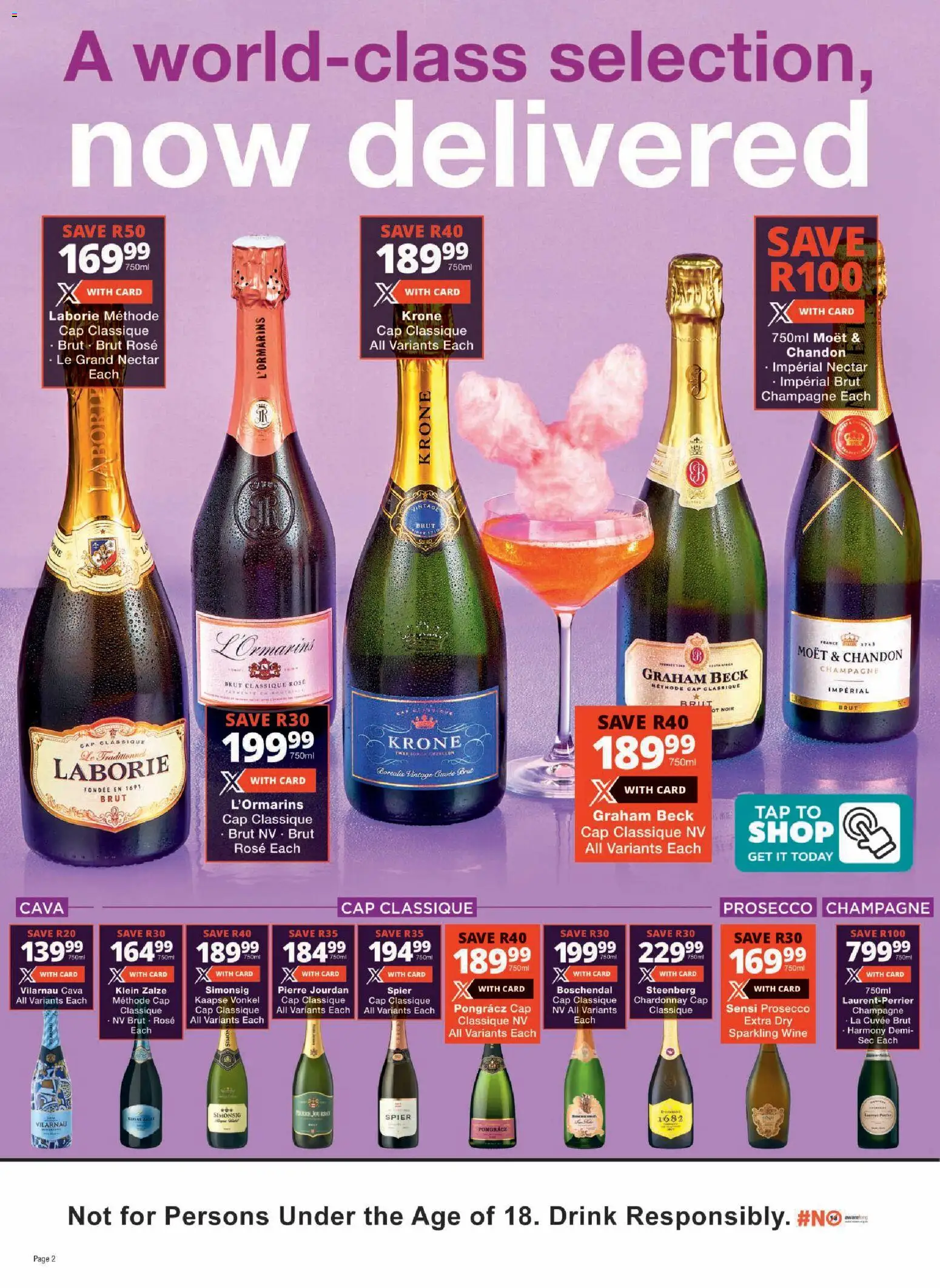 New Checkers catalogue – valid from 23.03.2026 | Page: 2 | Products: Cap, Wine, Tap