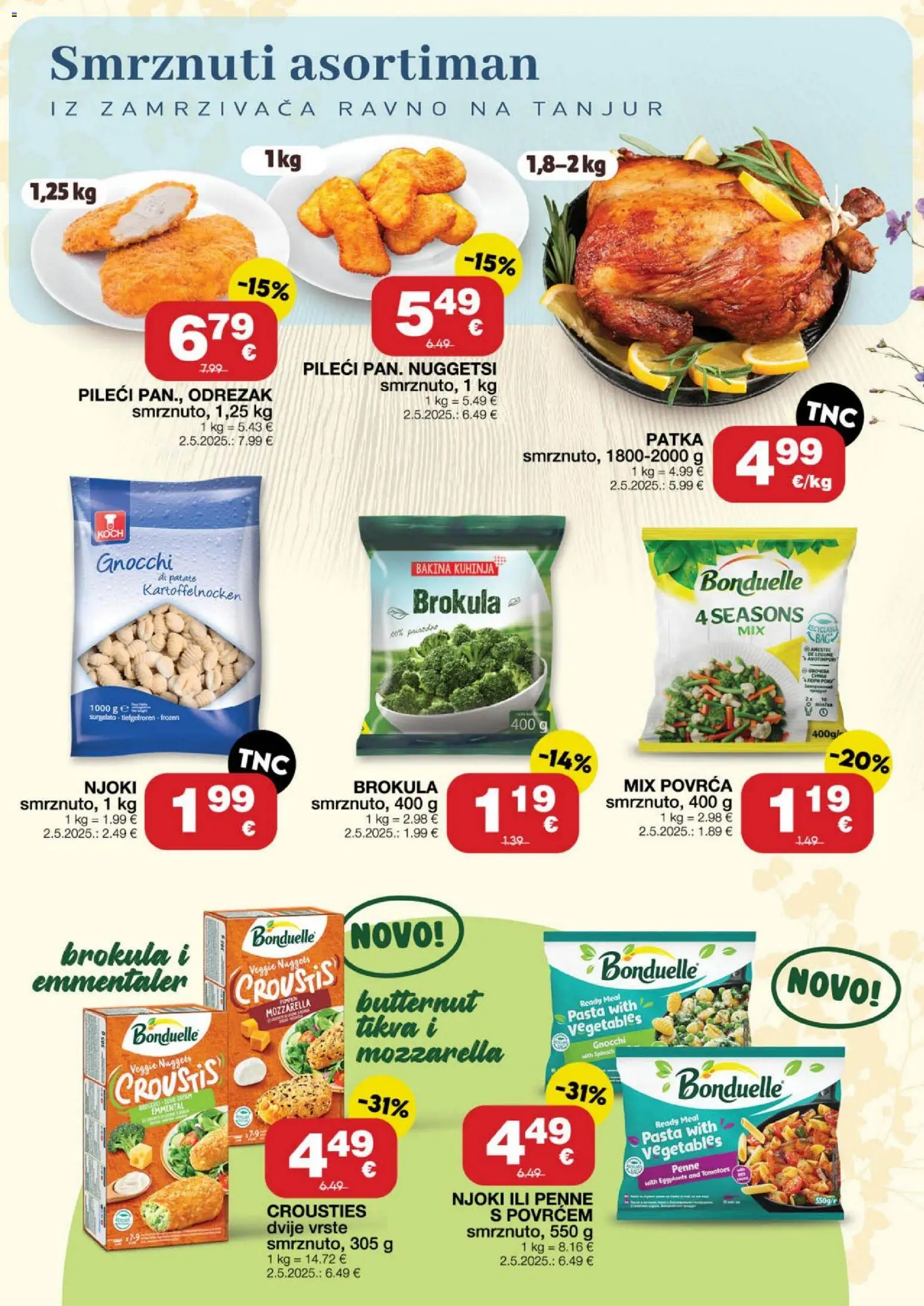 Stanić Diskont katalog | vrijedi od 01.04.2026 | Stranica: 8 | Proizvodi: Brokula, Pan, Pasta, Kuhinja