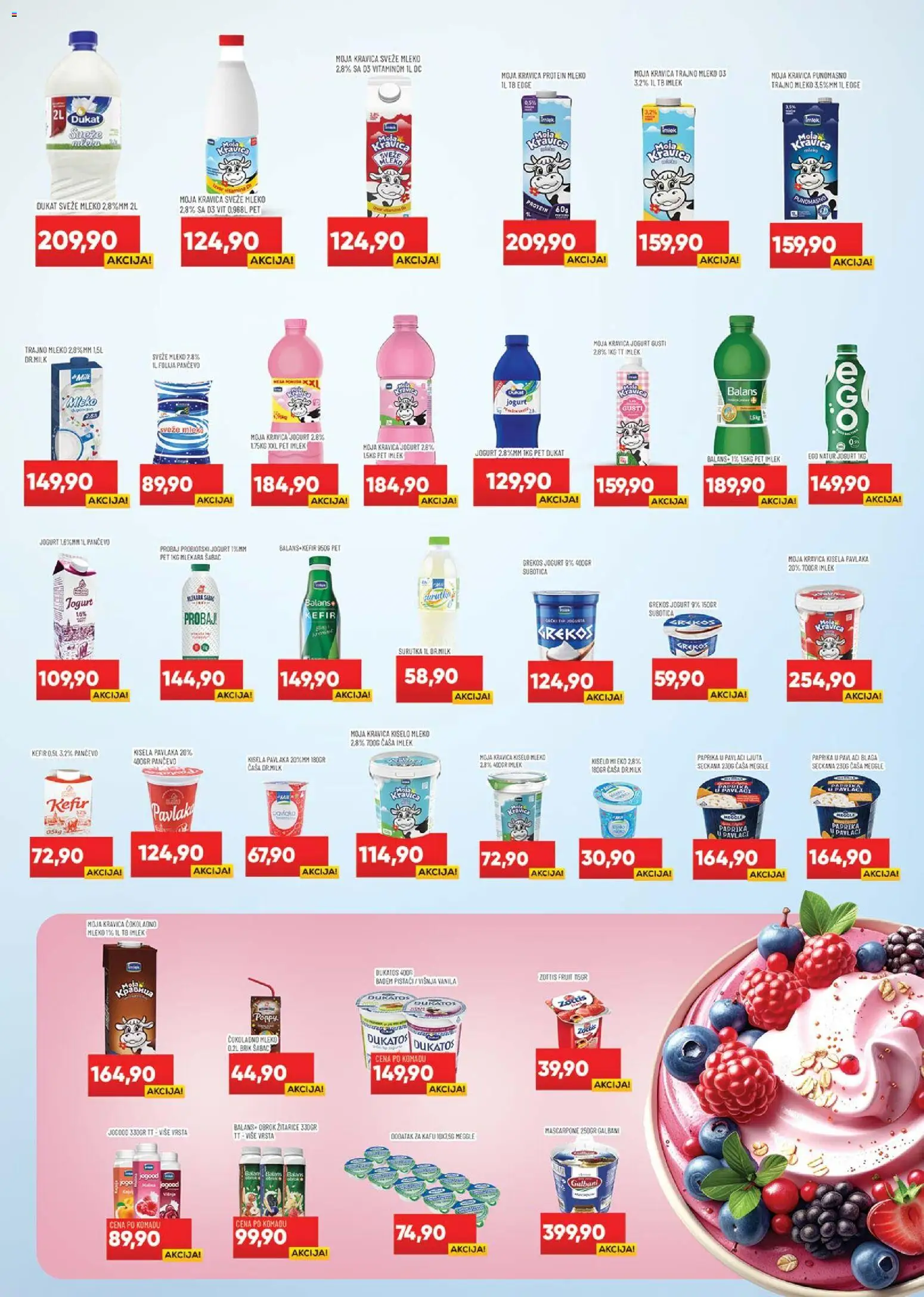 Medius katalog - važi od 21.04.2026 | Strana: 5 | Proizvode: Žitarice, Jogurt, Mascarpone, Pavlaka