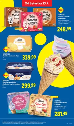 Lidl katalog - pregled Lidl kataloga - važi od 23.04.2026 | Strana: 51 | Proizvode: Sladoled, Jagoda, Lešnik