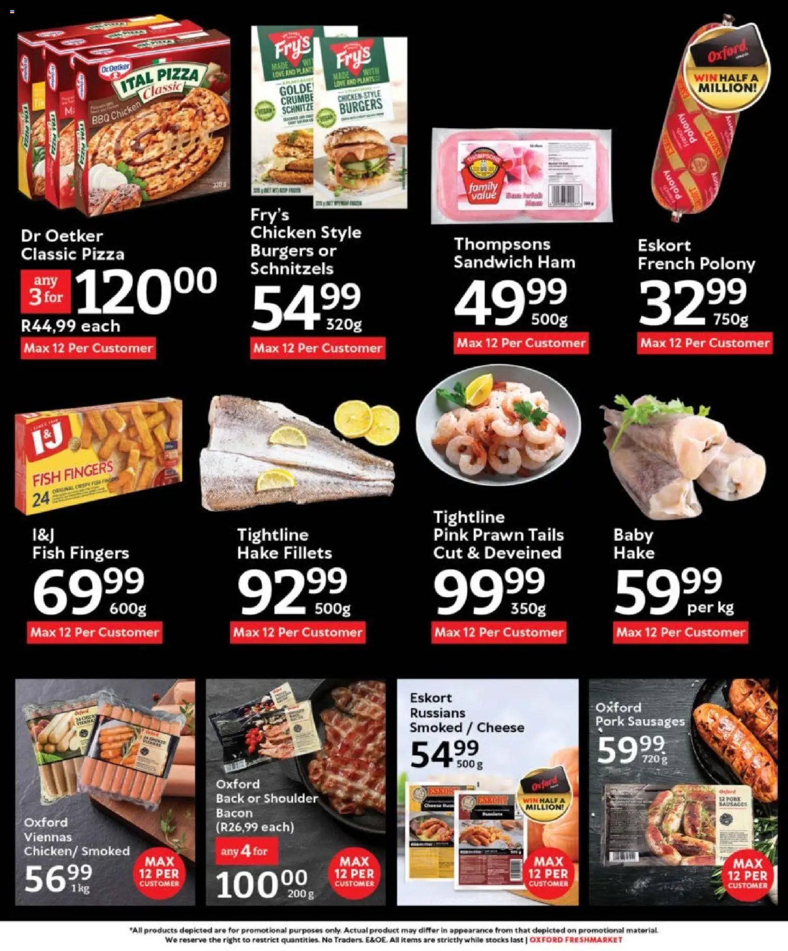 New Oxford Freshmarket catalogue – valid from 12.11.2025 | Page: 12 | Products: Cheese, Polony, Pork, Burgers
