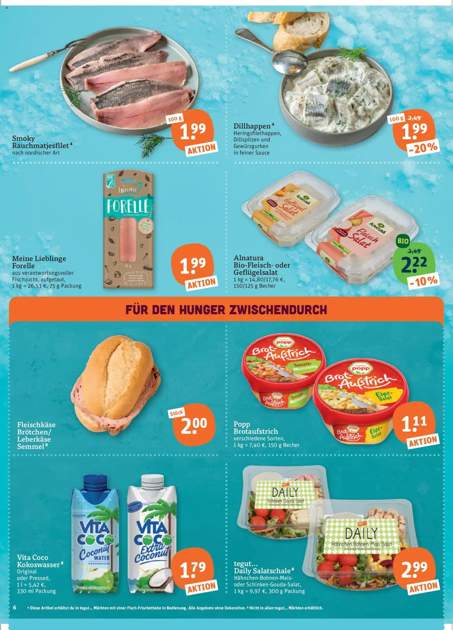 Tegut Prospekt 	 – gültig ab 20.04.2026 | Seite: 8 | Produkte: Hahnchen, Brot, Fleisch, Leberkase