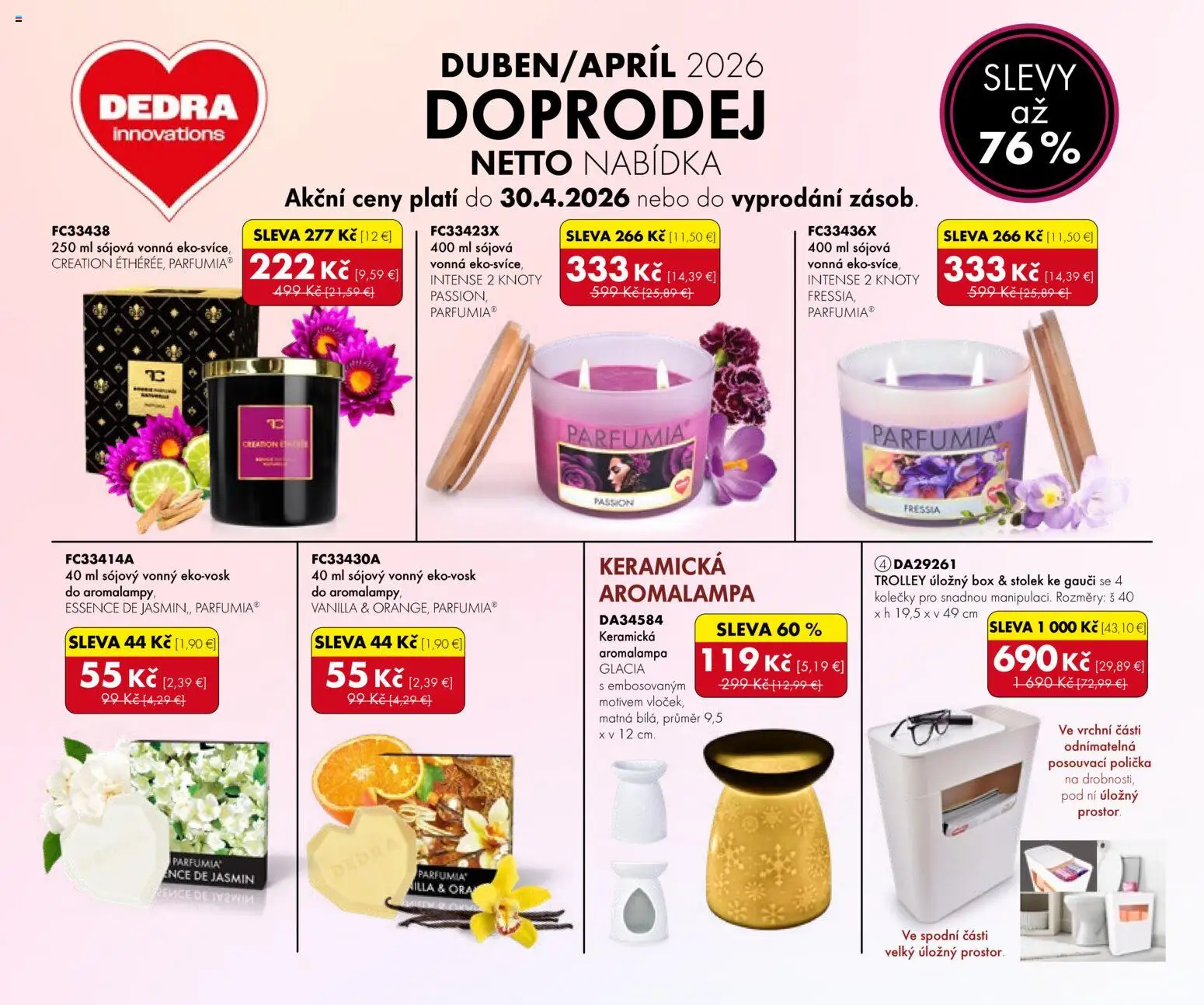 Nové Dedra akcie – leták je platný od 01.04.2026 | Strana: 1