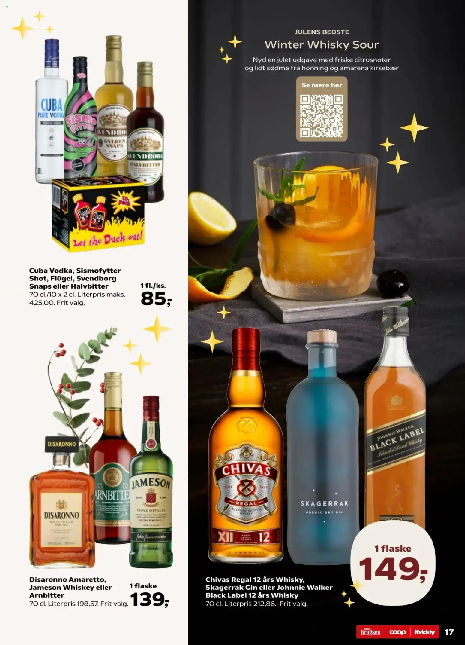 Kvickly tilbudsavis – gyldig fra 21.11.2025 | Side: 57 | Produkter: Gin, Vodka, Whisky, Honning