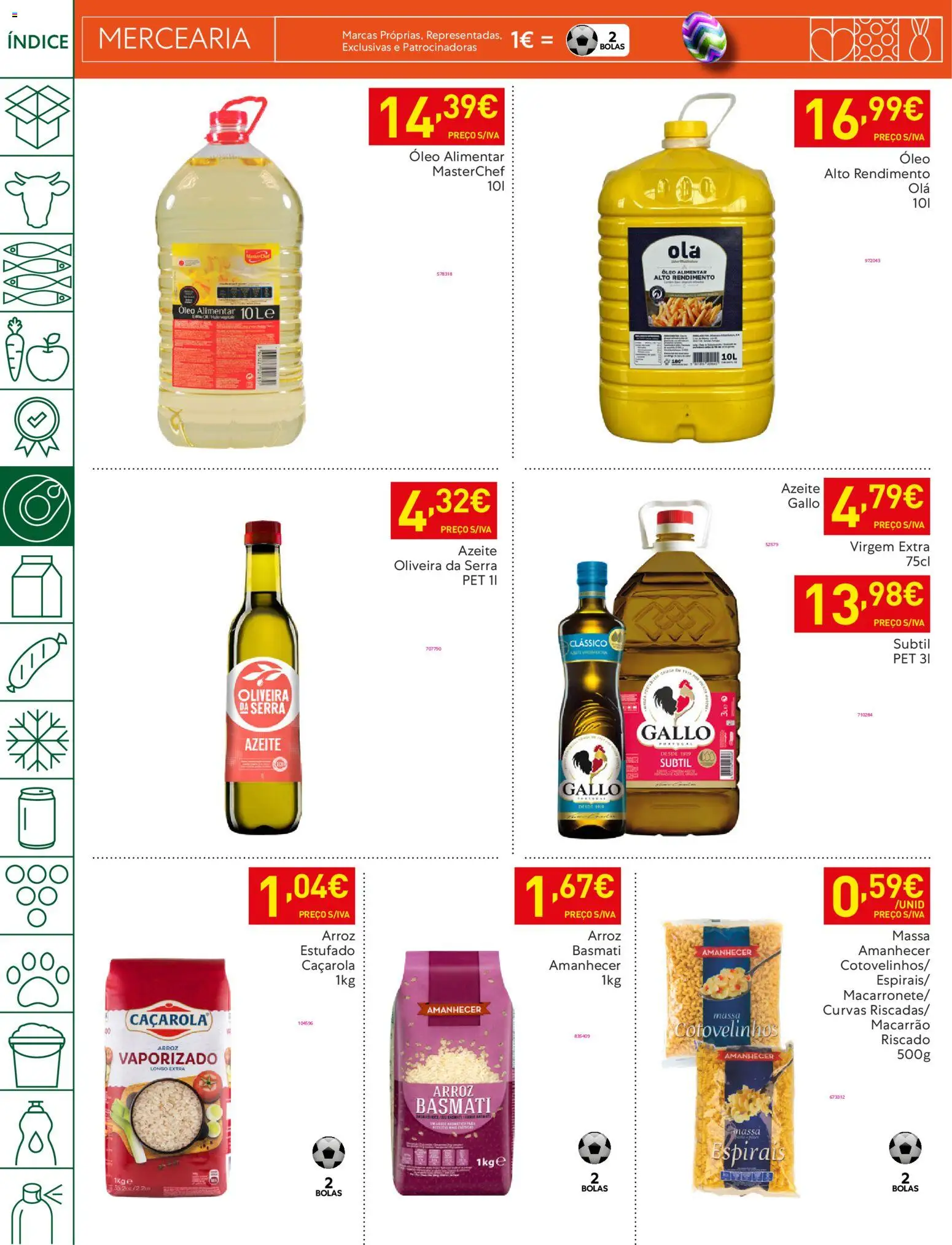 Recheio folheto │ válido de 17.03.2026 | Página: 42 | Produtos: Azeite, Arroz basmati, Arroz, Macarrão