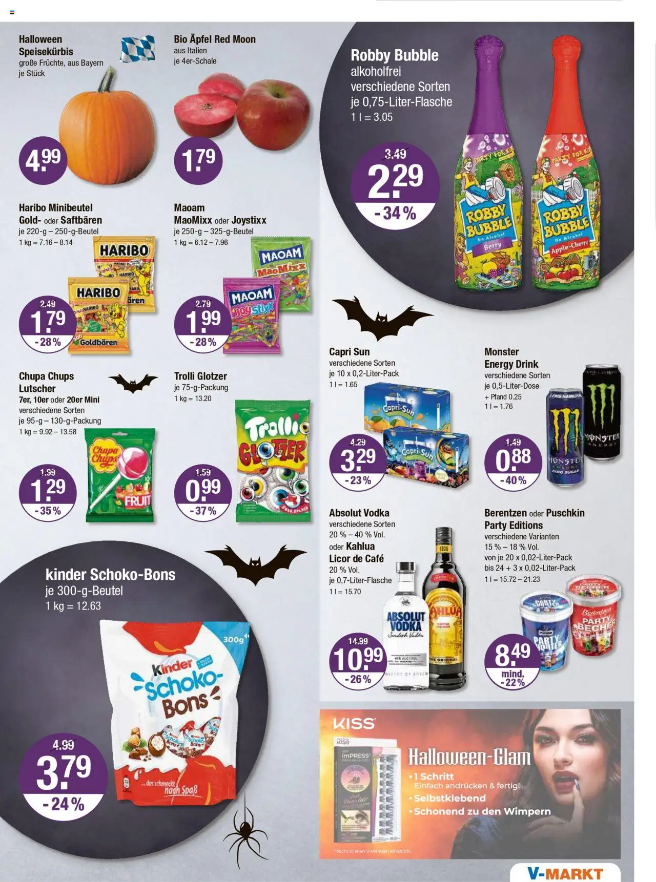 V-Markt - Schwaben/Oberbayern – gültig ab 23.10.2025 | Seite: 13 | Produkte: Capri sun, Haribo, Monster, Berentzen