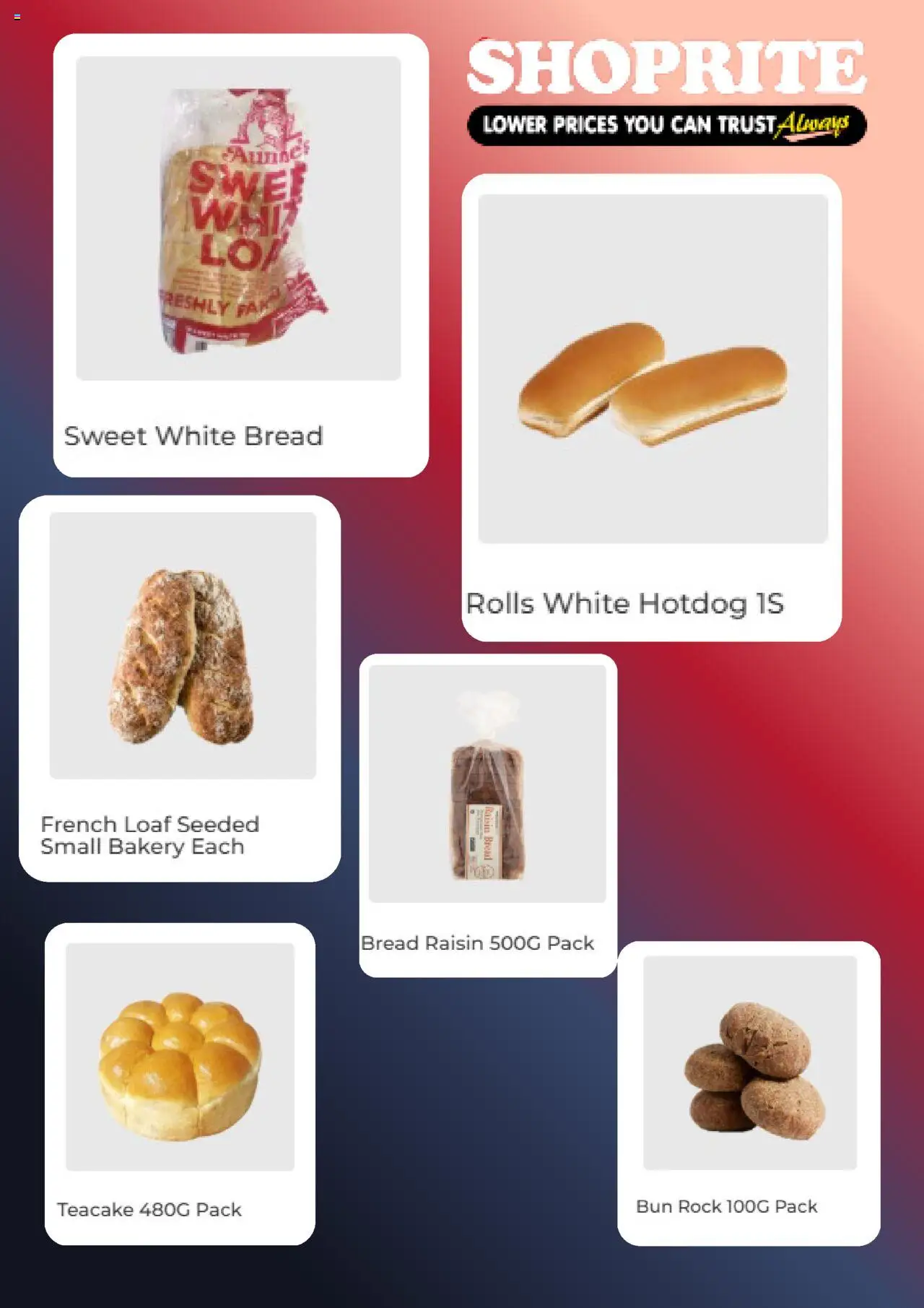 Shoprite Catalogue valid from 16.10.2025 | Page: 4 | Products: Bread, Fan, Bakery