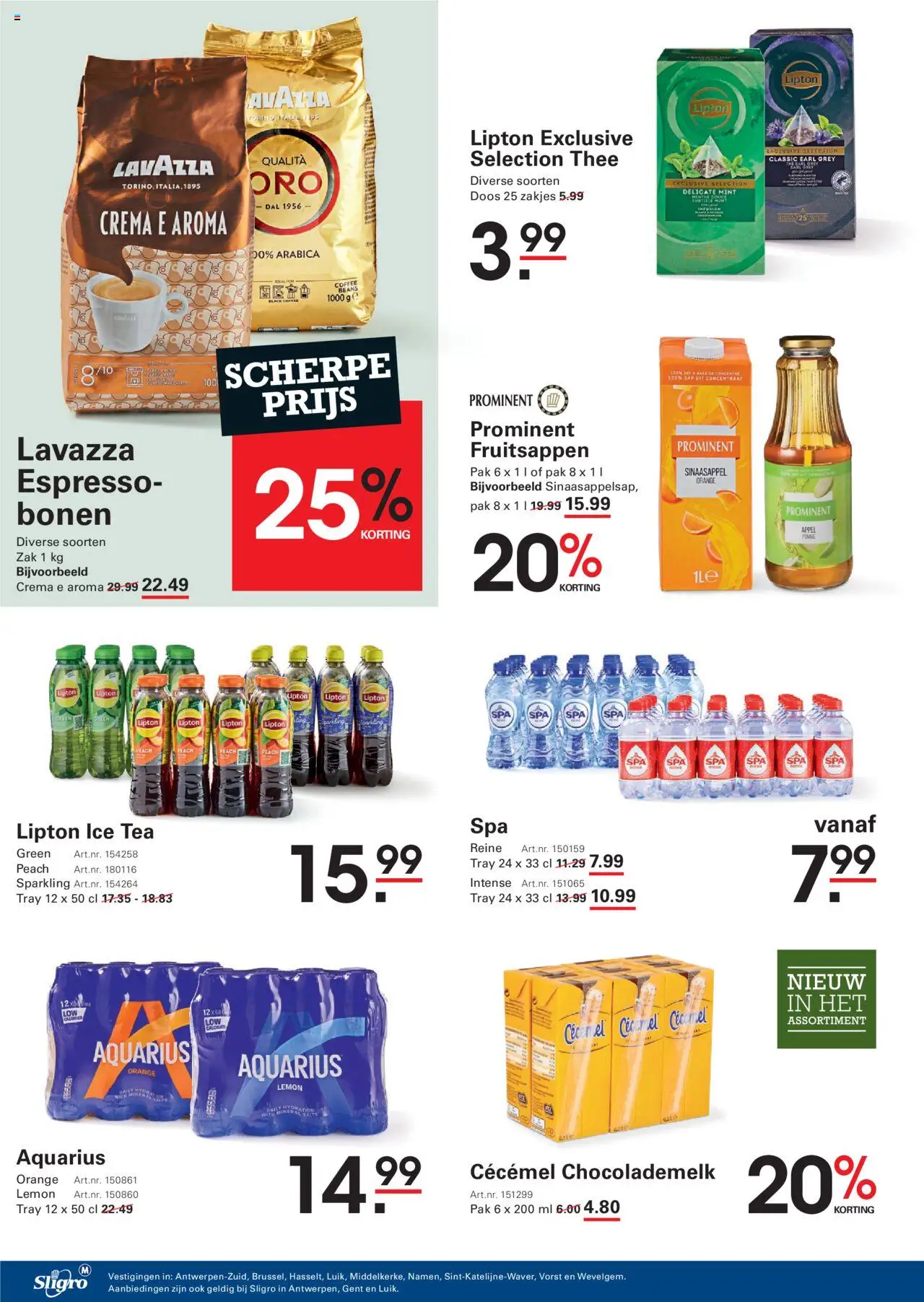  | Pagina: 20 | Producten: Thee, Lavazza, Zak