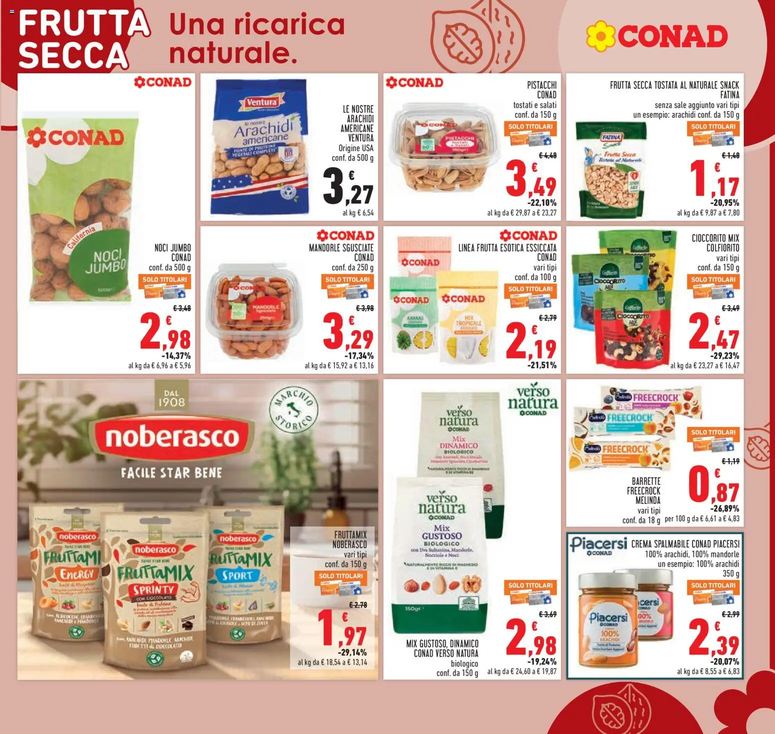 Volantino Conad del 11.03.2026 | Pagina: 7 | Prodotti: Crema, Cioccolato, Frutta, Uva