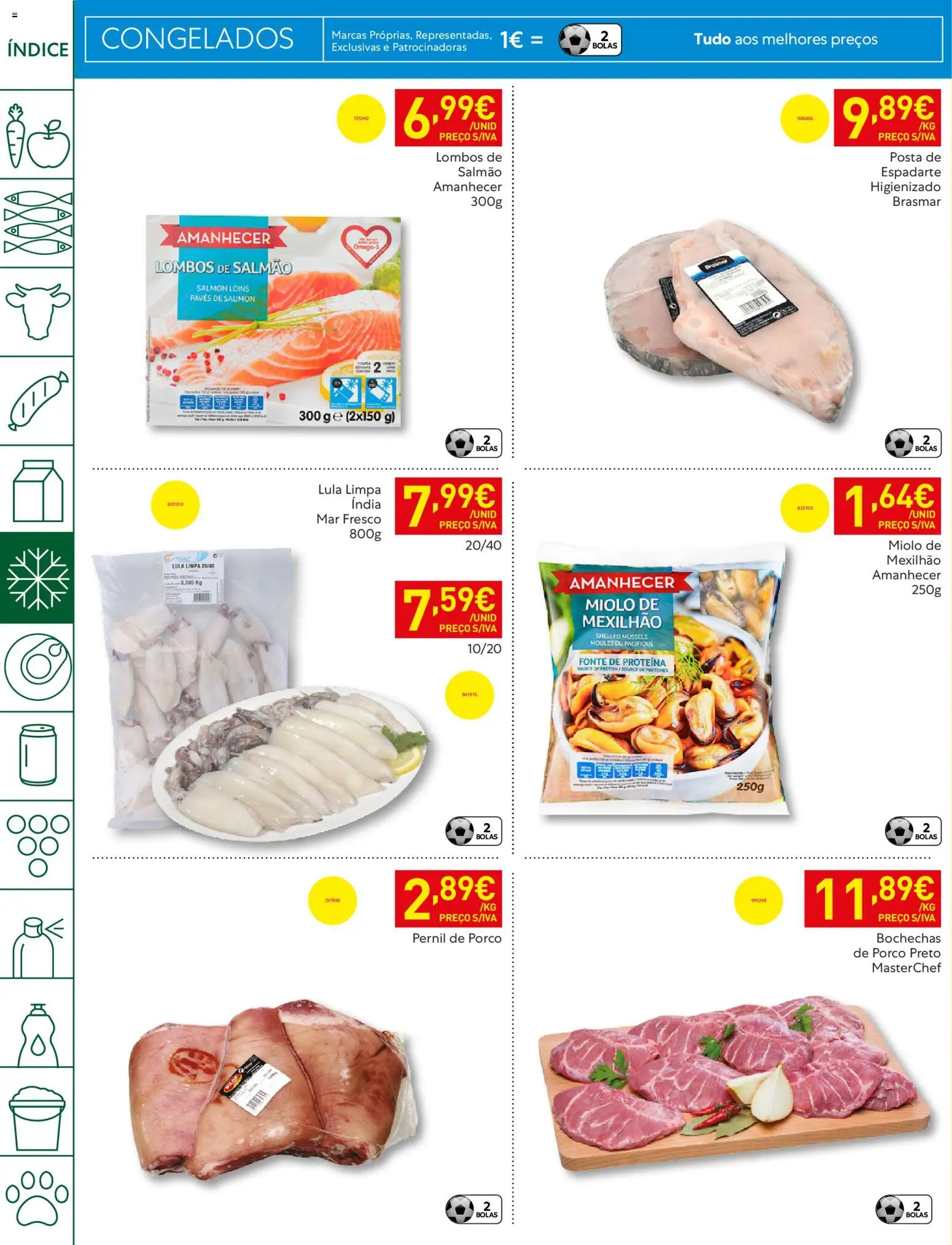 Recheio - Bons Negócios Madeira │ válido de 21.04.2026 | Página: 18 | Produtos: Pernil, Salmão, Proteina