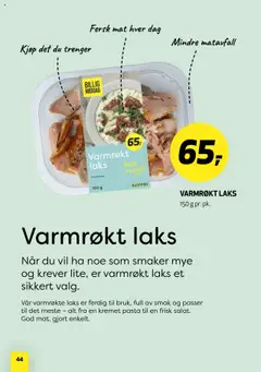 Forhåndsvisning av Bunnpris Billig middag gyldig fra 21.10.2025 | Side: 44 | Produkter: Pasta, Combină frigorifică