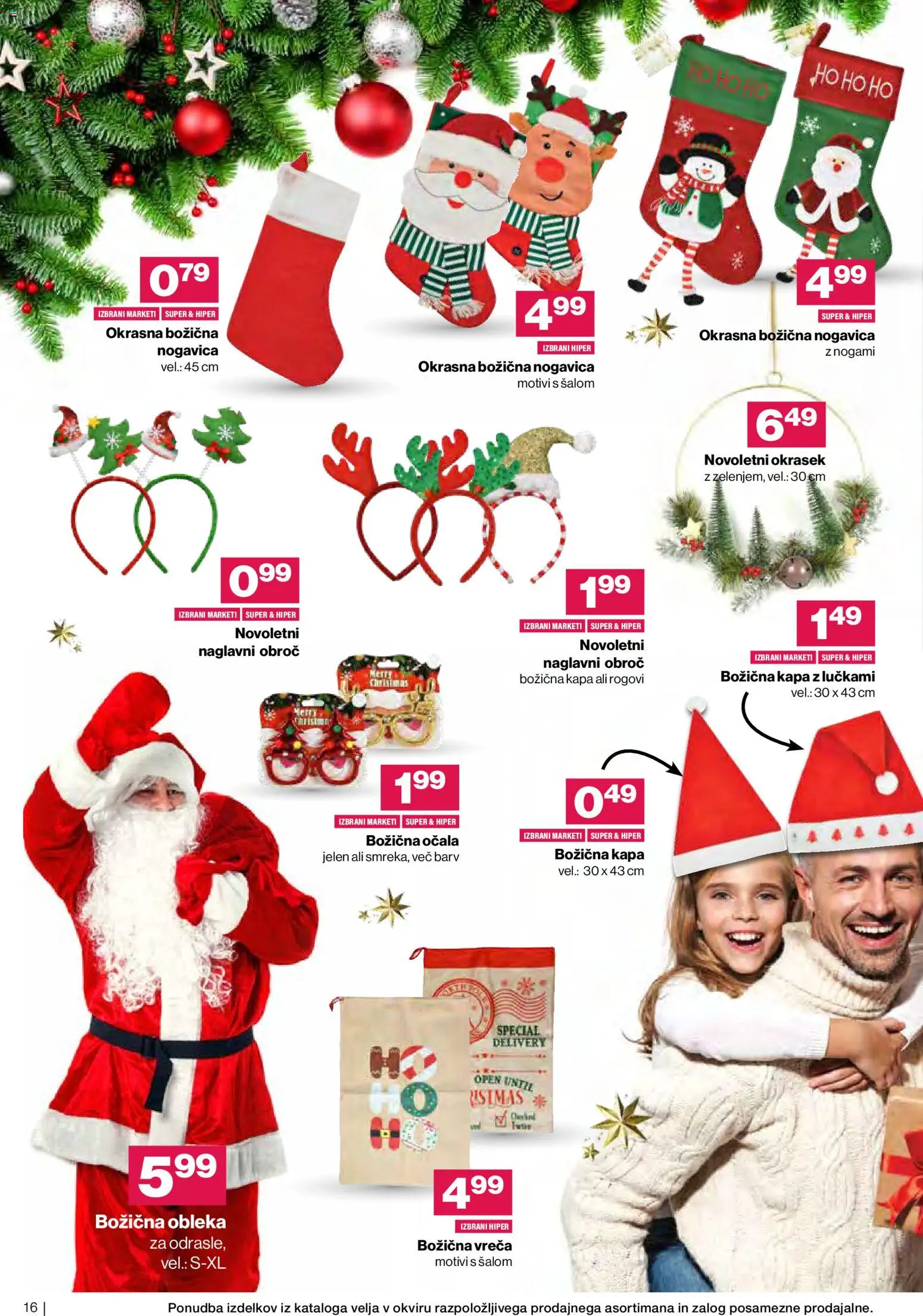 Novi Mercator katalog ponudbe – veljaven od 19.11.2025 | Stran: 16 | Izdelki: Obleka, Kapa, Ocala