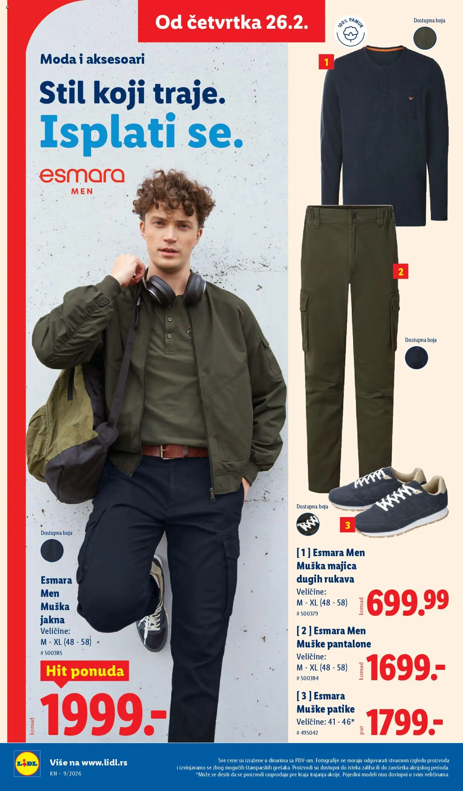 Lidl katalog - važi od 26.02.2026 | Strana: 78 | Proizvode: Jakna, Pantalone, Patike