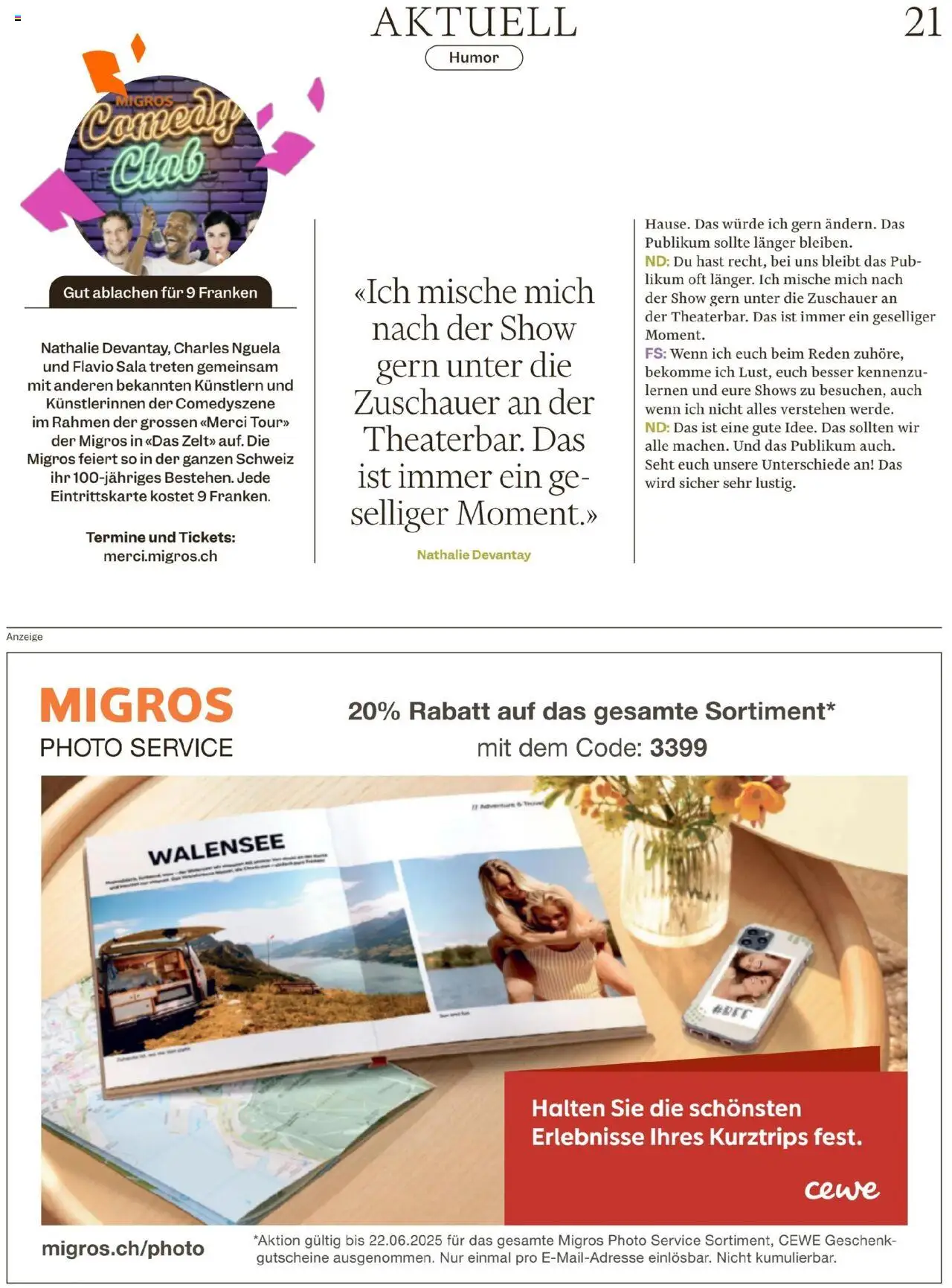 Migros Magazin ab 03.06.2025 | Seite: 21