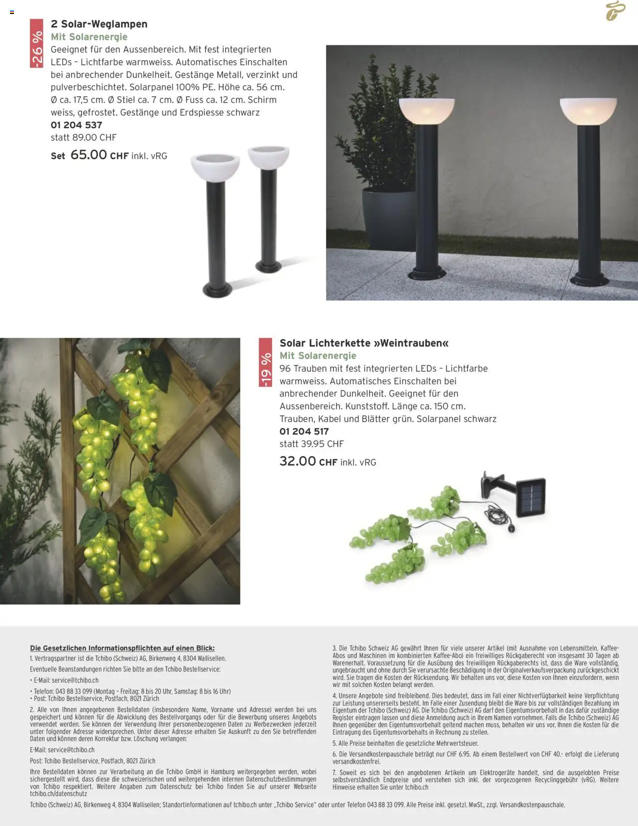 Tchibo Aktionen ab 01.08.2025 | Seite: 147 | Produkte: Insgesamt, Uhr, Kabel, Fall