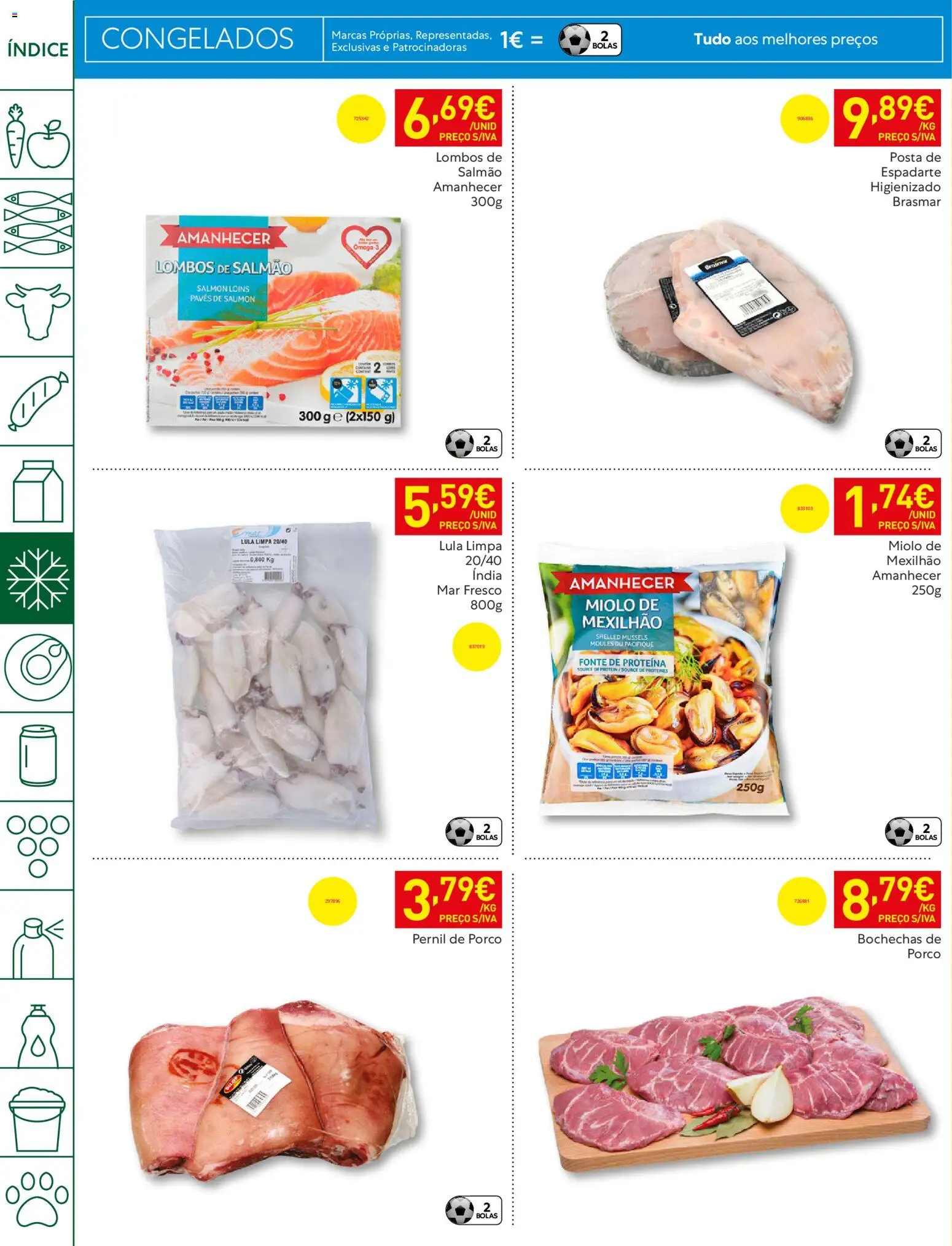 Recheio folheto │ válido de 21.04.2026 | Página: 18 | Produtos: Pernil, Salmão, Proteina