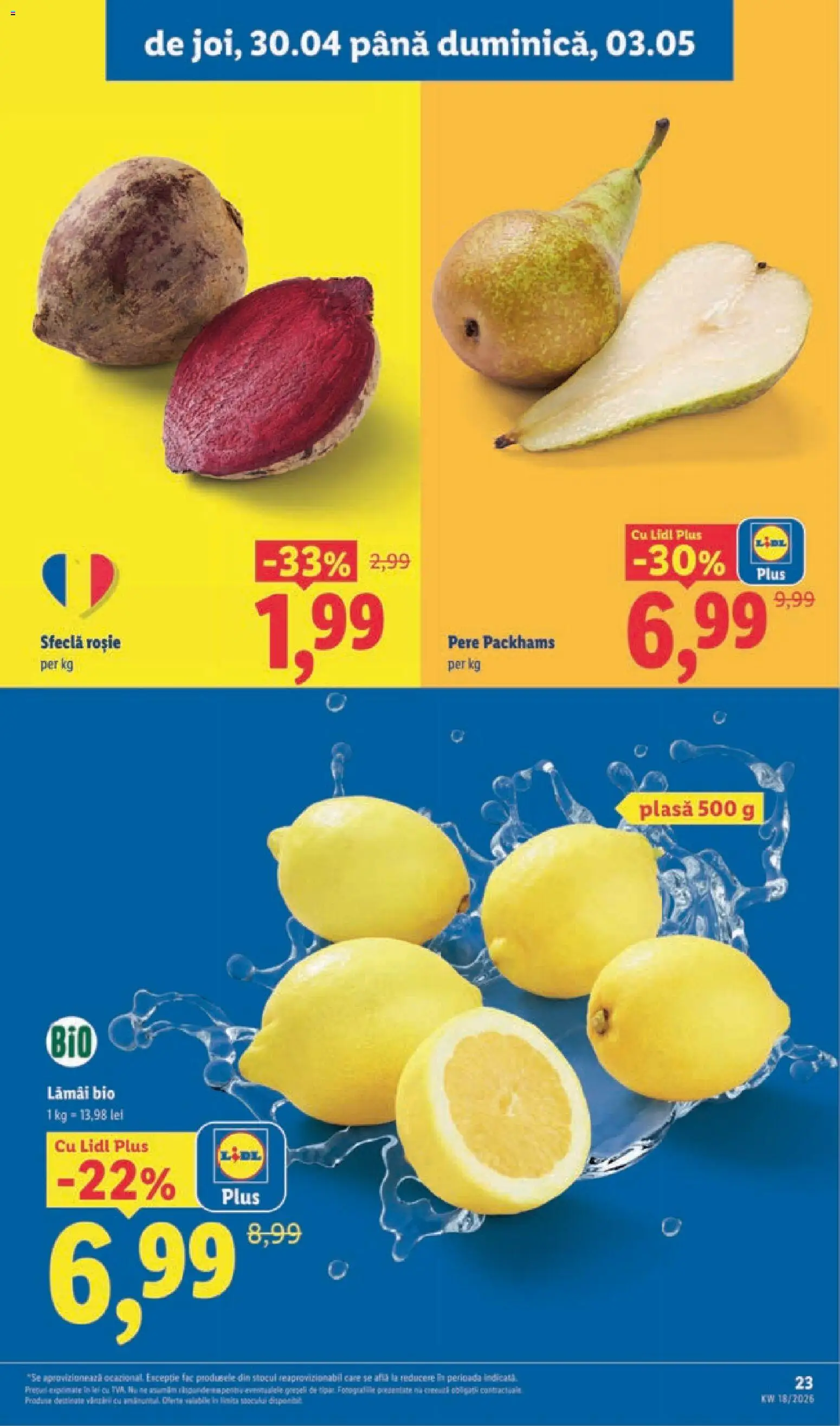 Noul catalog Lidl – valabil de la 27.04.2026 | Pagină: 23 | Produse: Şerit ödül, Sfeclă