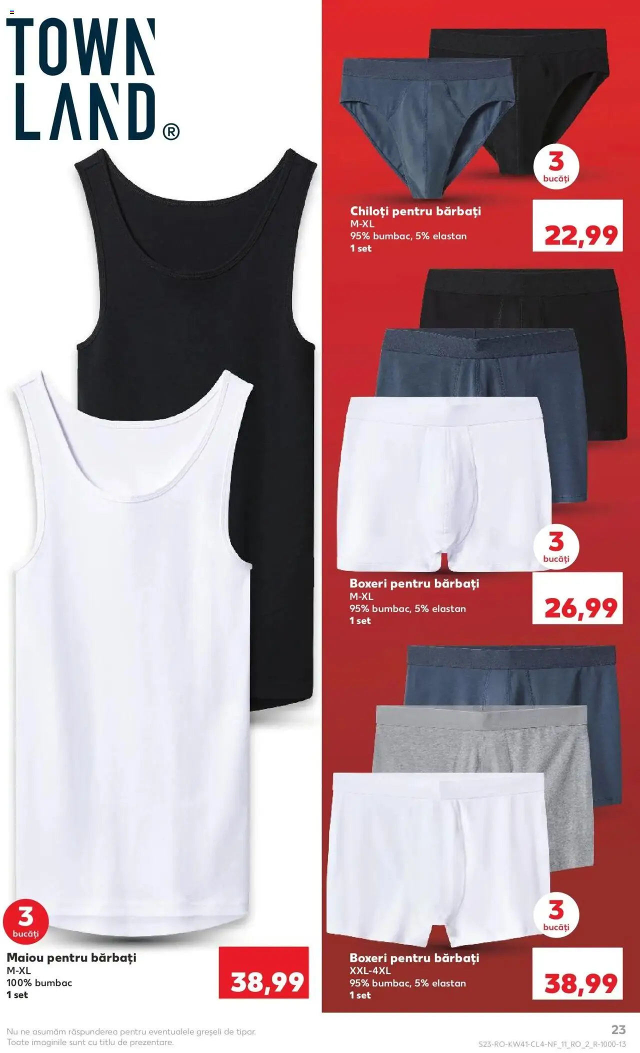Noul catalog Kaufland – valabil de la 08.10.2025 | Pagină: 23 | Produse: Top, Maiou, Chiloți, Boxeri