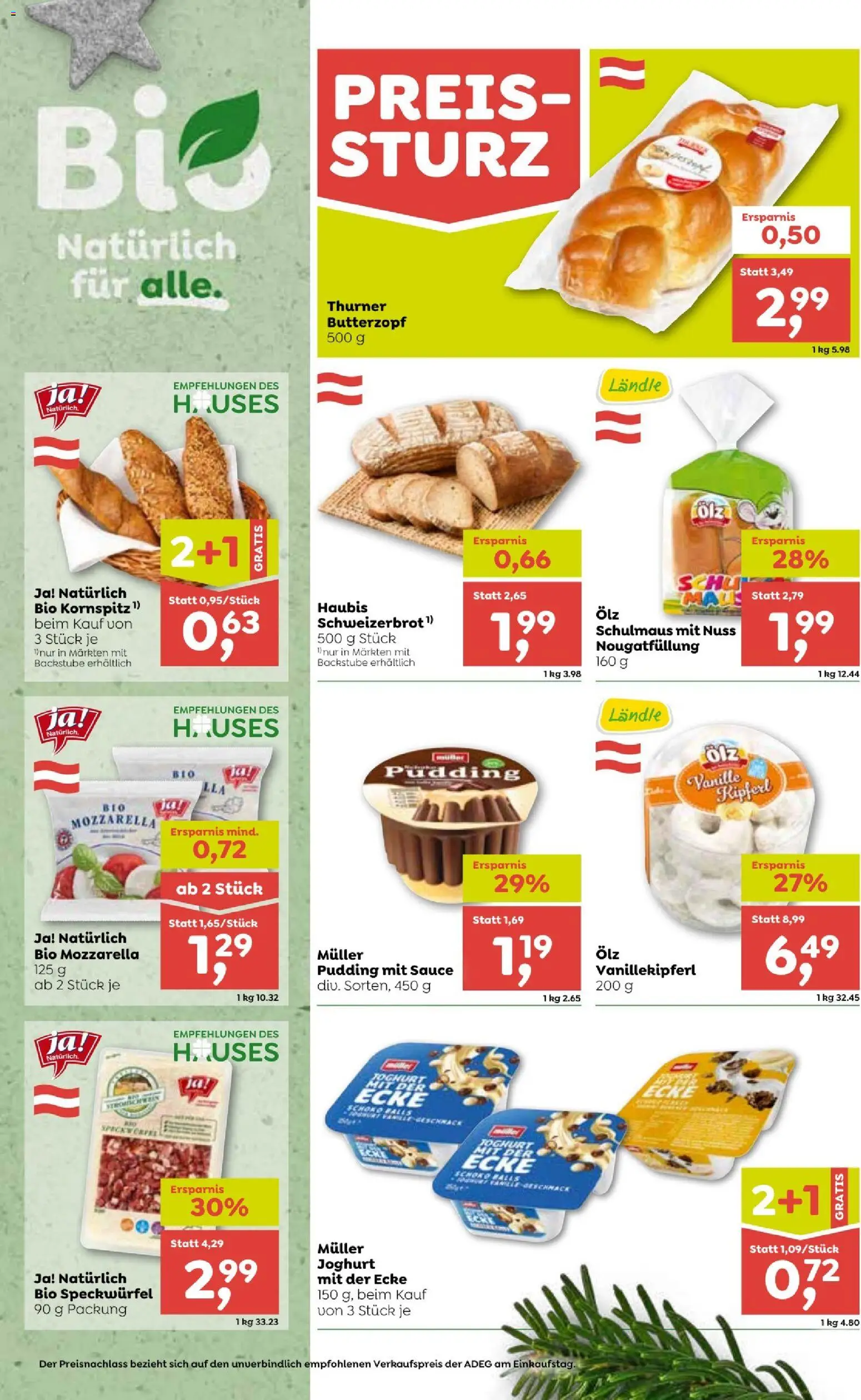 ADEG Vorarlberg gültig ab 27.11.2025 | Seite: 2 | Produkte: Joghurt