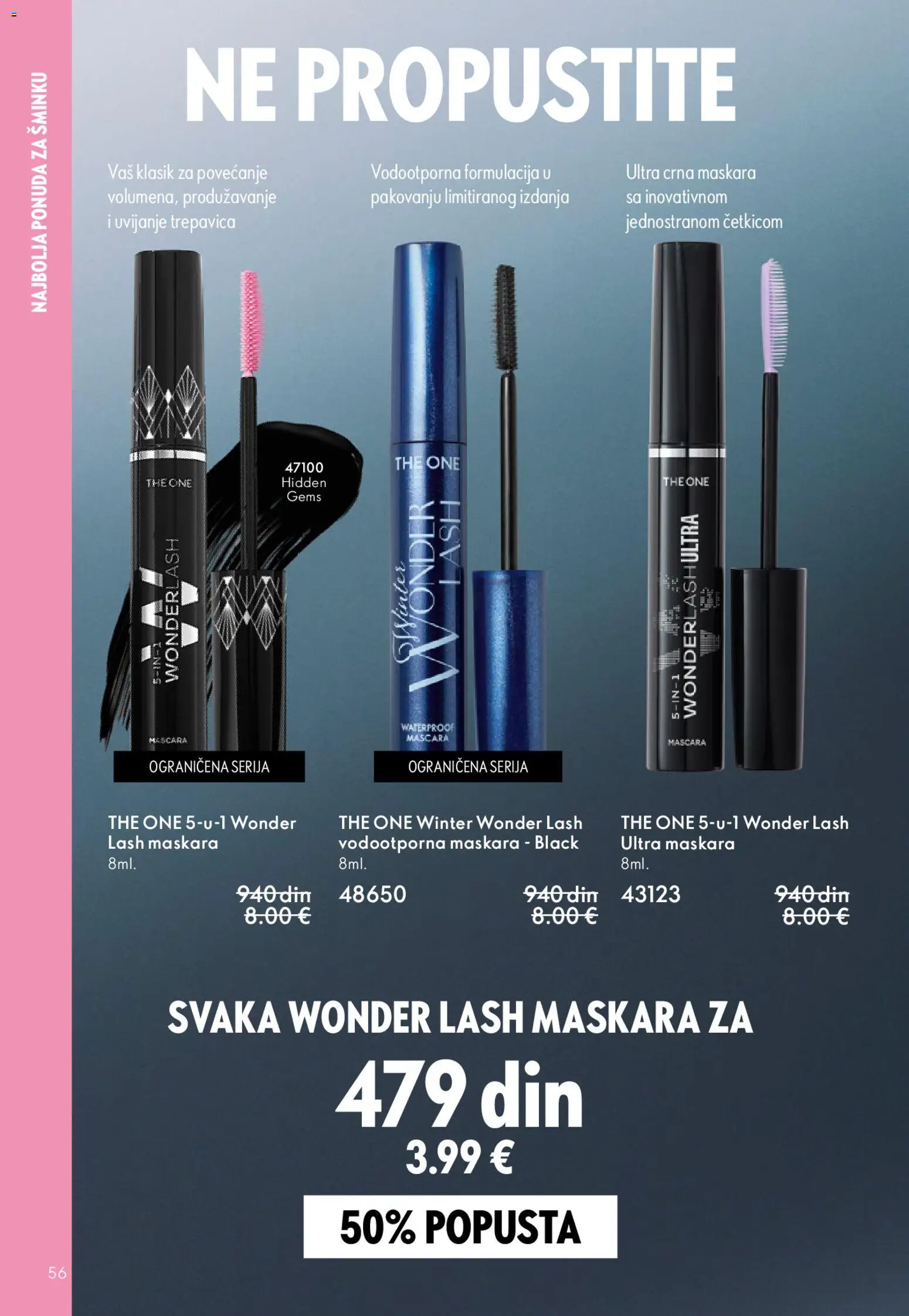 Oriflame katalog - važi od 22.04.2026 | Strana: 56 | Proizvode: Maskara