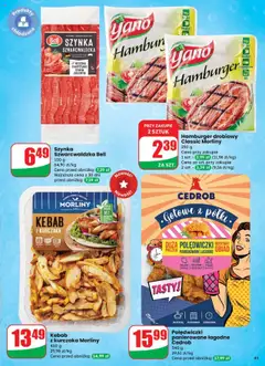 Dino Gazetka od 25.06.2025 | Strona: 41 | Produkty: Hamburger, Mięso, Szynka, Szynka szwarcwaldzka