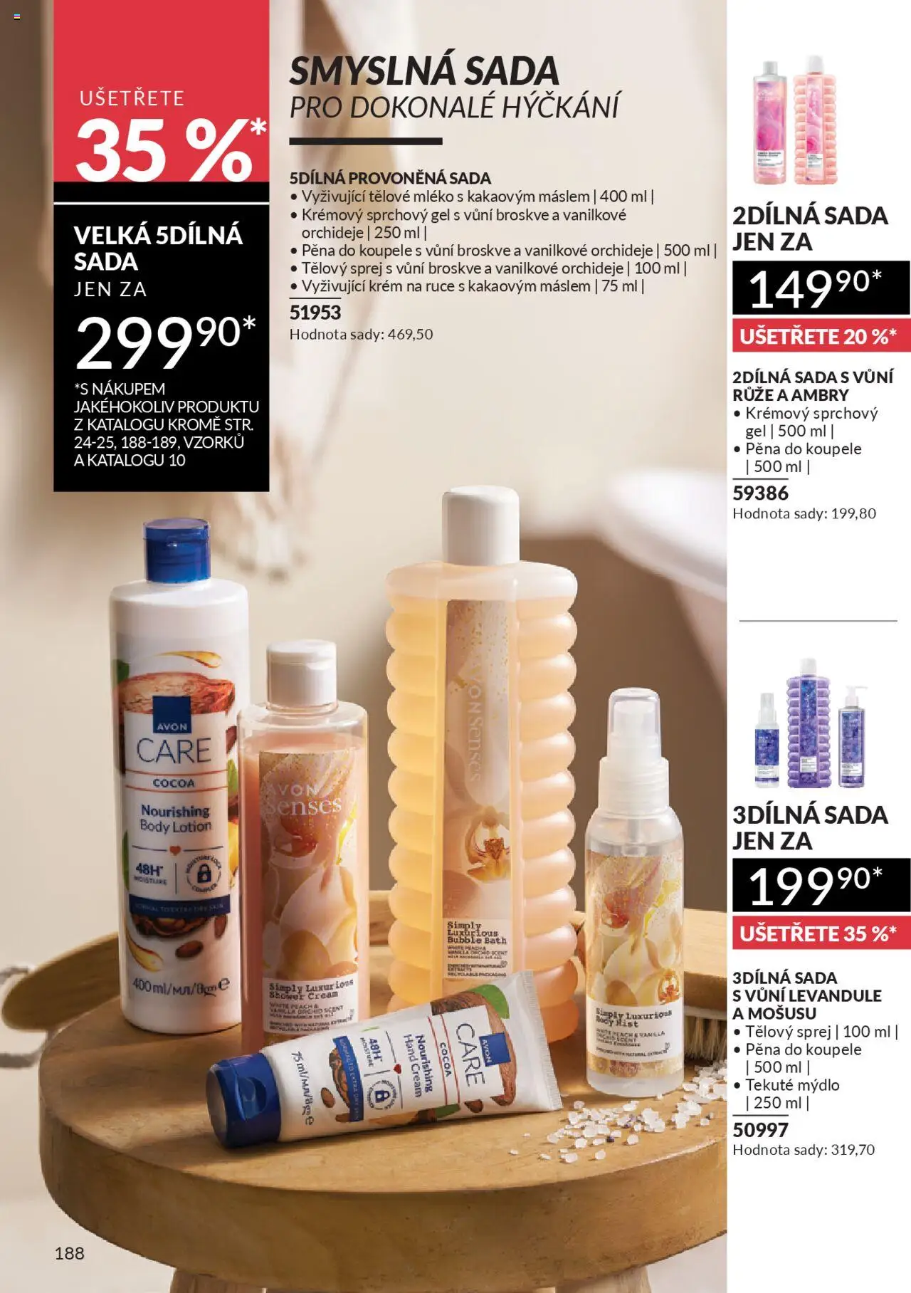 Avon katalog 9/2025 od 01.09.2025 | Strana: 190 | Produkty: Tělové mléko, Krém na ruce, Mýdlo, Krém