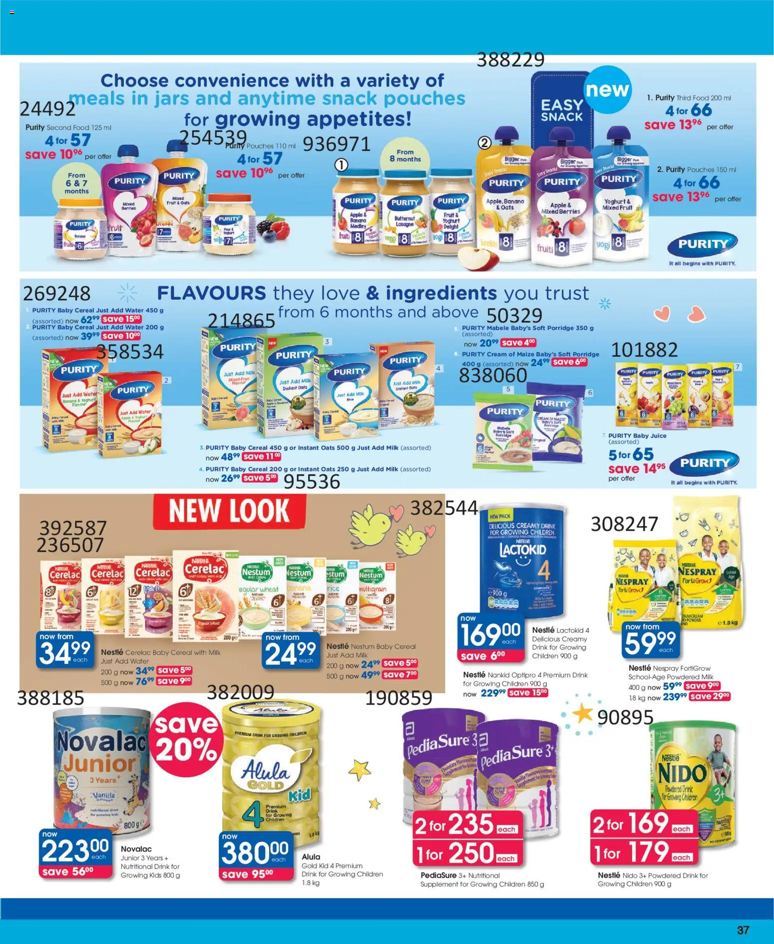 New Clicks catalogue – valid from 13.01.2026 | Page: 37 | Products: Yoghurt, Oats, Chocolate, Fruit