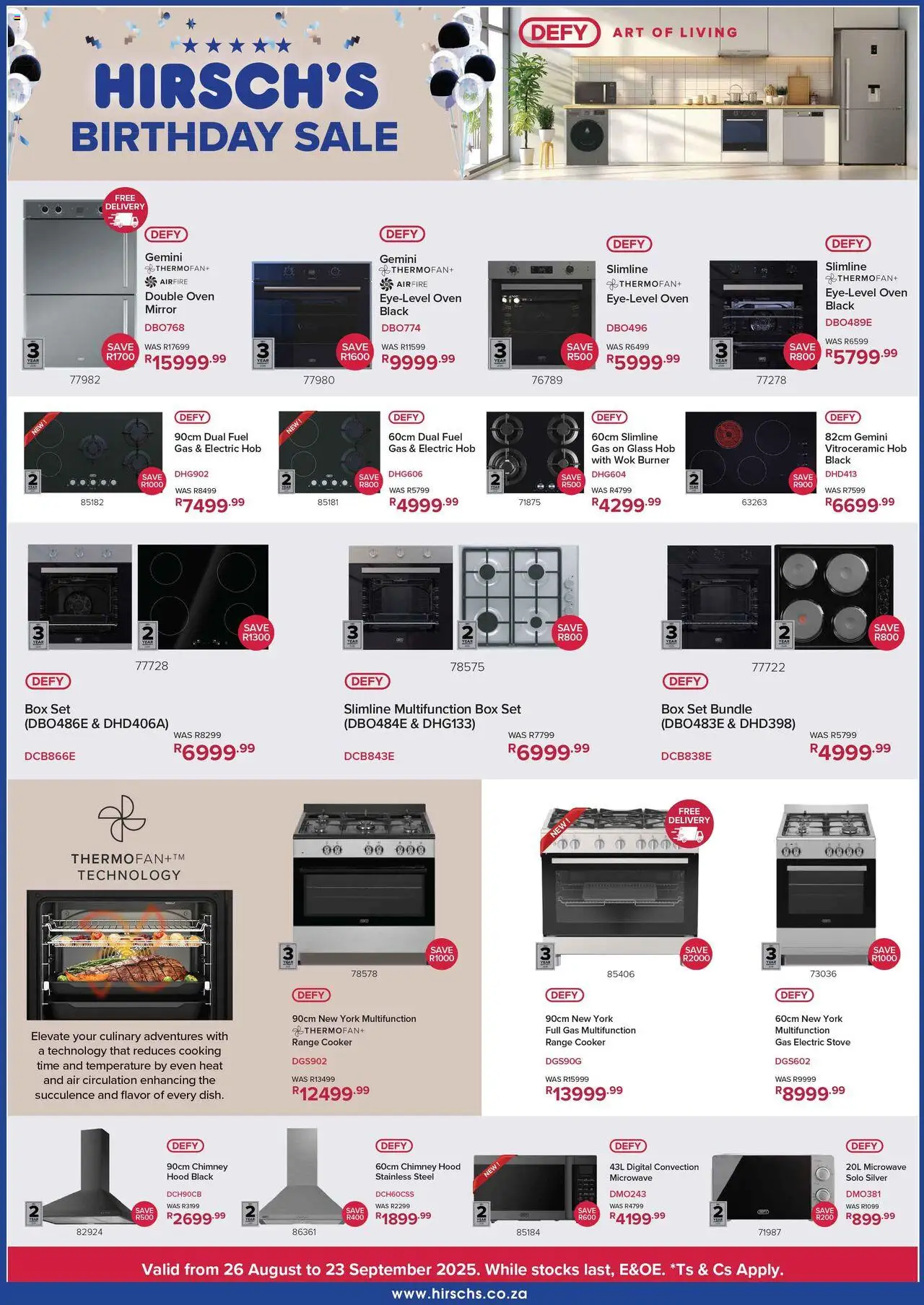 Hirsch's Specials │ valid from 28.08.2025 | Page: 16 | Products: Oven, Cooker, Box, Mirror