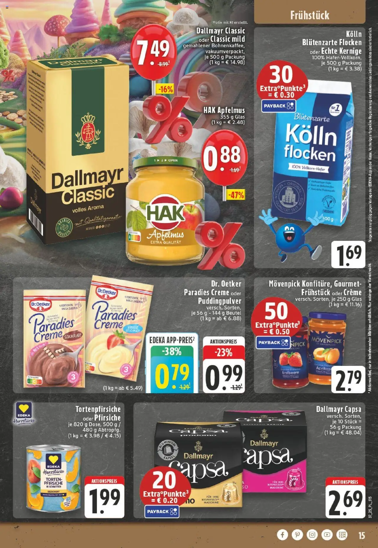 Edeka prospekt Xanten	 – gültig ab 07.09.2025 | Seite: 15 | Produkte: Kolln, Schokolade, Creme, Flocken