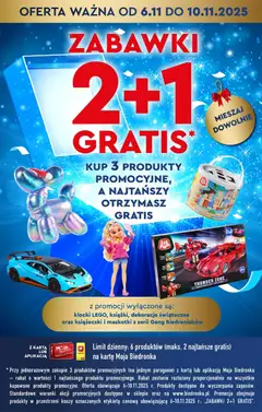 Pogląd oferty "Biedronka gazetka - Hity i inspiracje" - ważna od 10.11.2025 | Strona: 3 | Produkty: Karta, Lalka