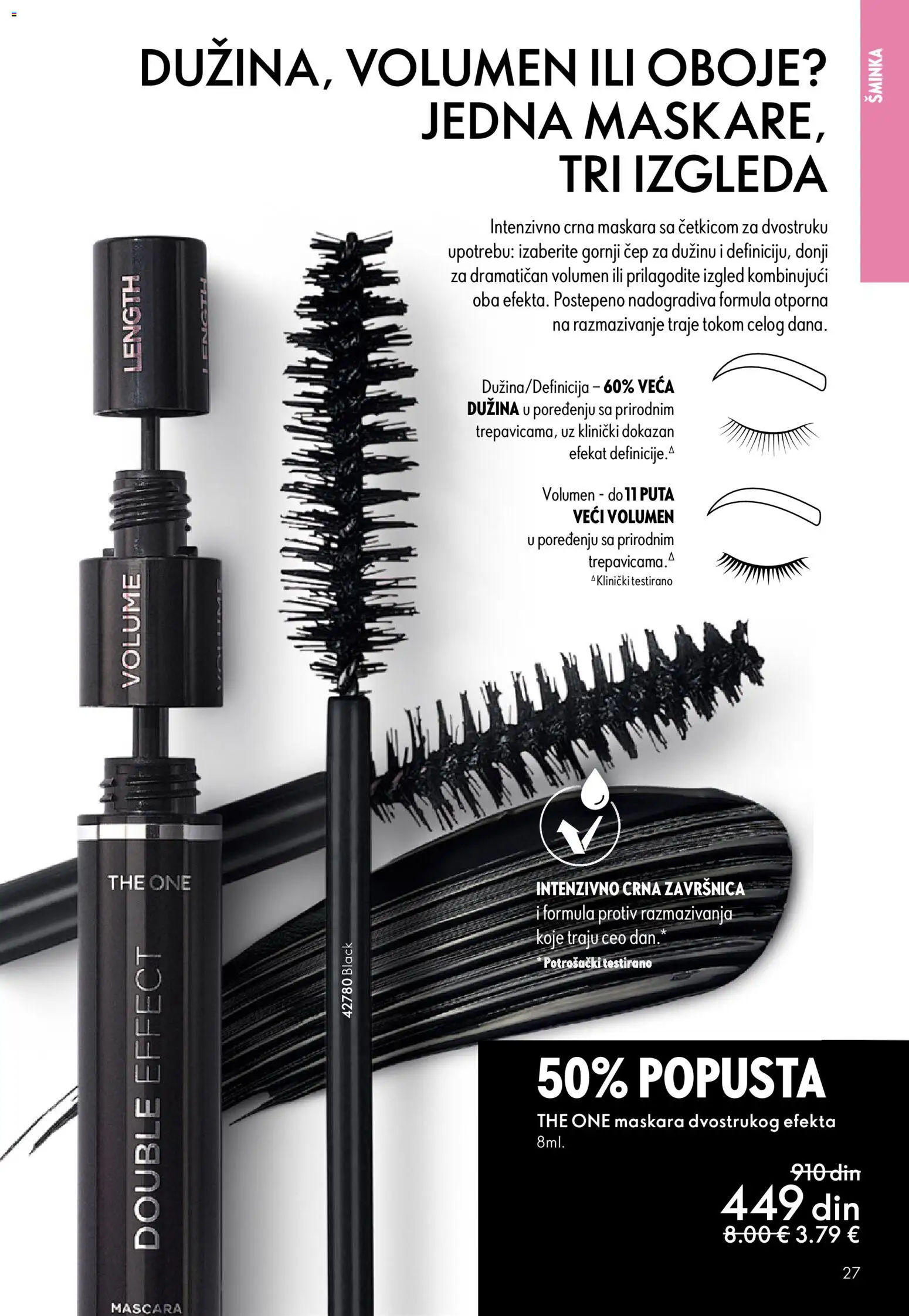 Oriflame katalog - važi od 31.12.2025 | Strana: 27 | Proizvode: Šminka, Maskara