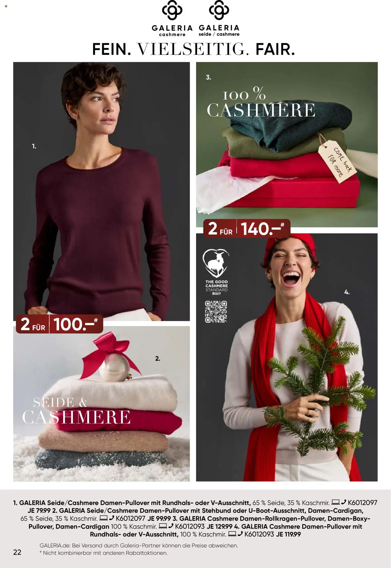 Galeria Karstadt Kaufhof Prospekt 	 – gültig ab 17.12.2025 | Seite: 22