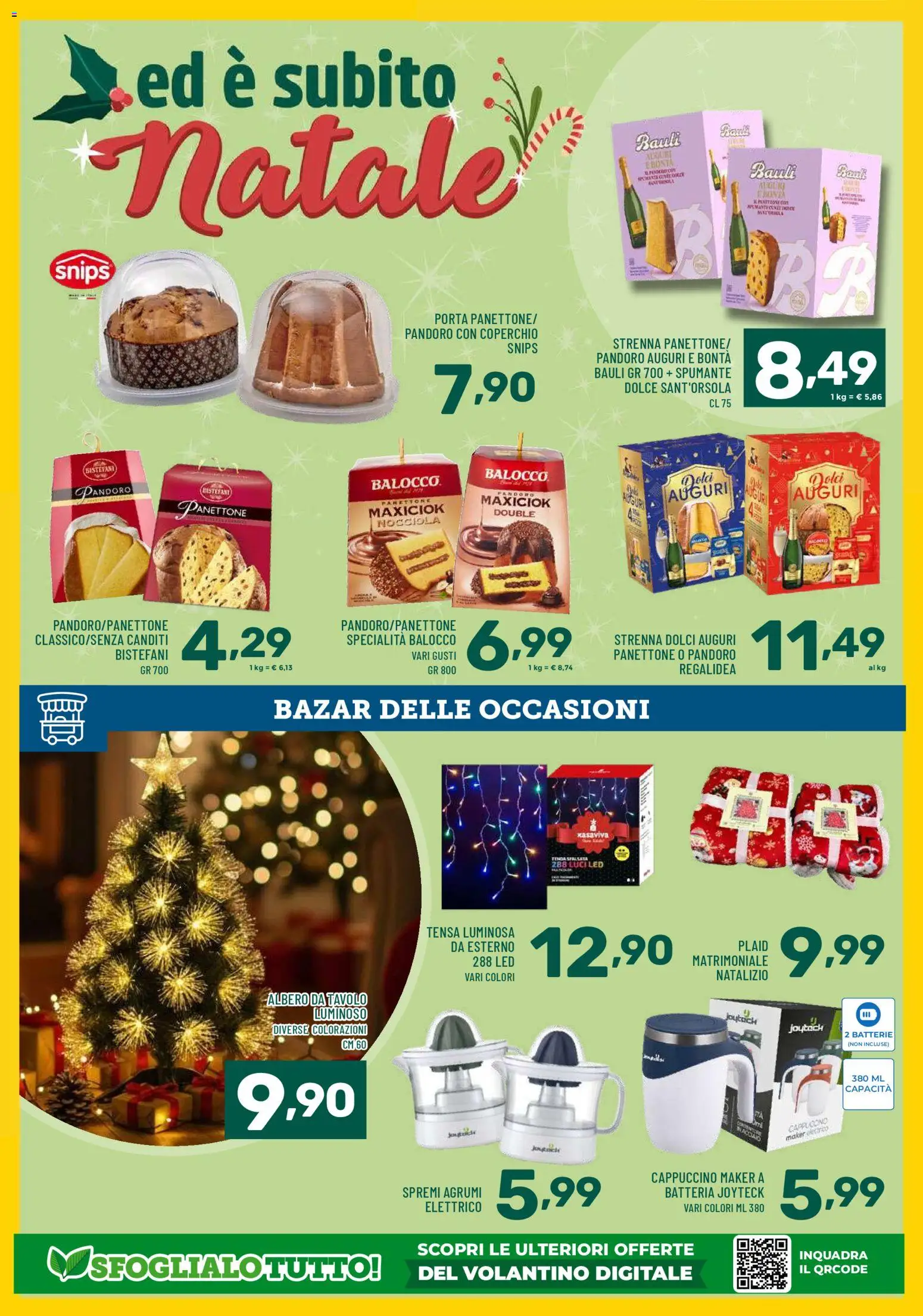 Volantino Il Centesimo del 14.11.2025 | Pagina: 14 | Prodotti: Plaid, Tenda, Pandoro, Spumante