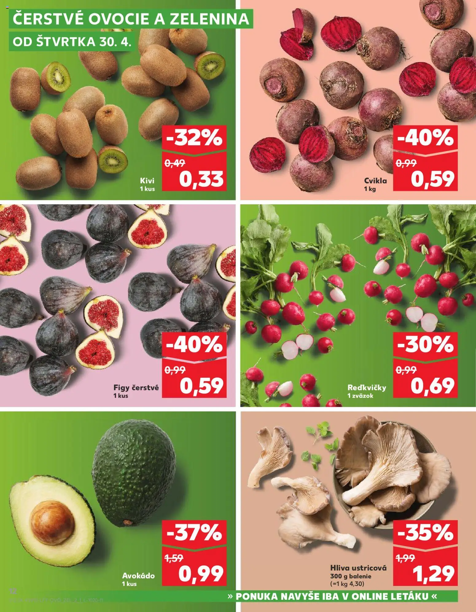 Kaufland SK akciós ujság - amely érvényes a következő dátumtól: 30.04.2026 | Oldal: 12 | Termékek: Avokádó