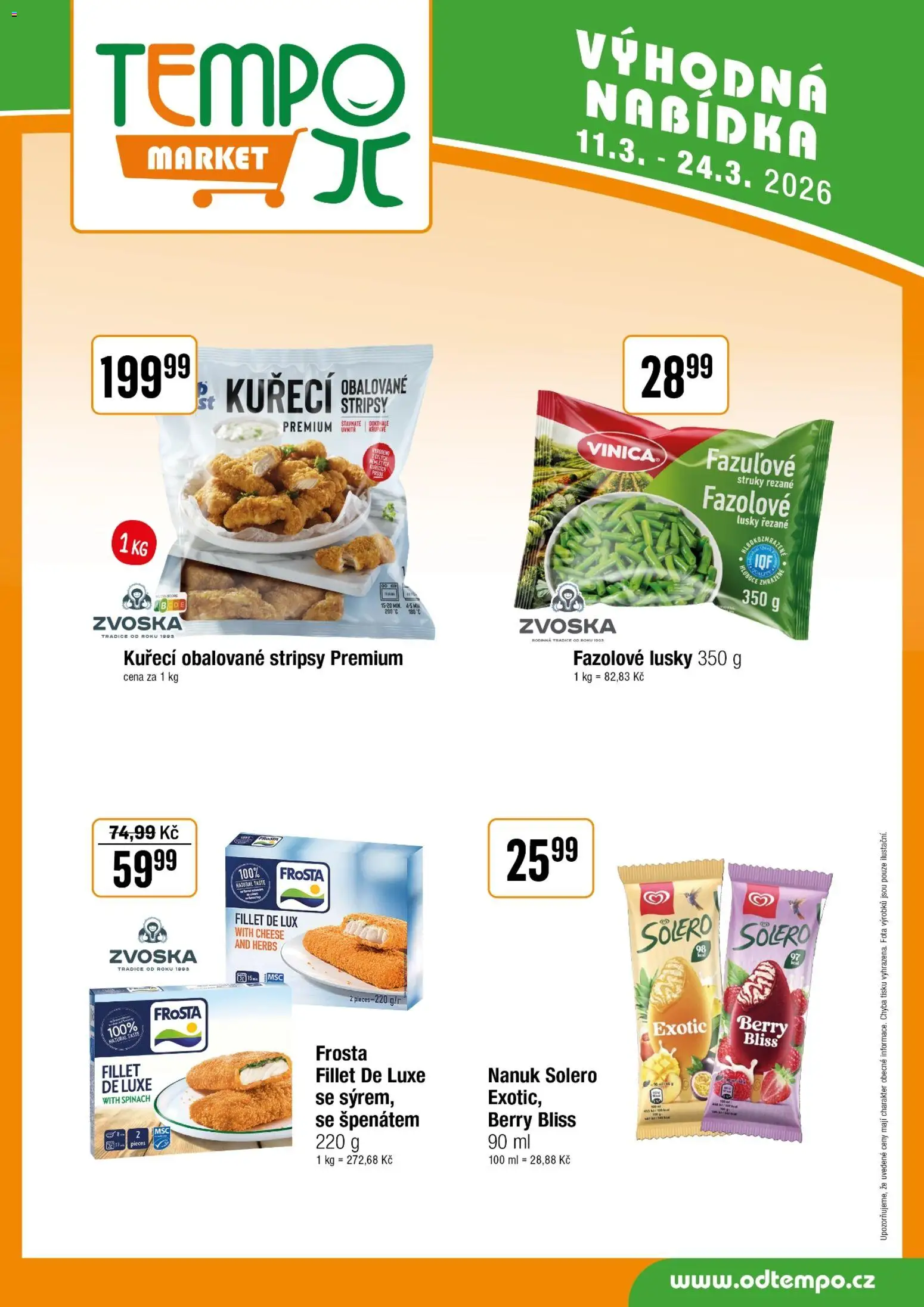 Tempo leták od 11.03.2026 | Strana: 11 | Produkty: Nanuk, Fazolové lusky
