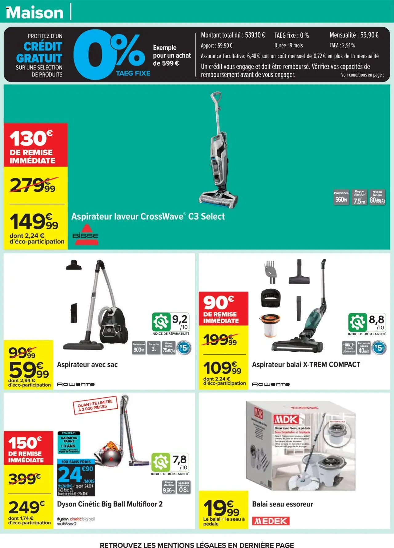  | Page: 70 | Produits: Sac, Aspirateur, Aspirateur balai, Batterie