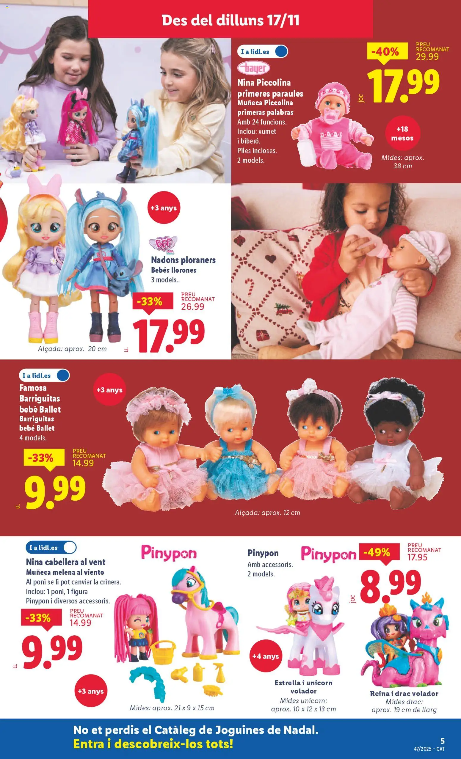 Lidl folleto de bazar │ válido desde el 17.11.2025 | Página: 9 | Productos: Muñeca