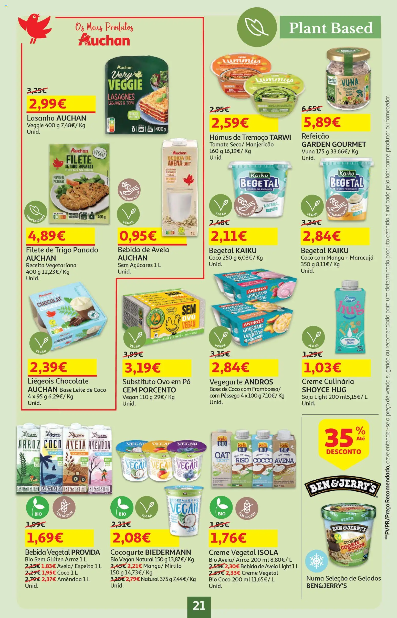 Auchan - Preços Redondos │ válido de 13.01.2026 | Página: 21 | Produtos: Pó, Lasanha, Leite, Arroz