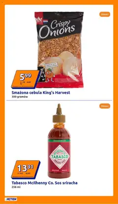 Action Gazetka od 23.07.2025 | Strona: 12 | Produkty: Sriracha, Tabasco, Sos sriracha, Sos